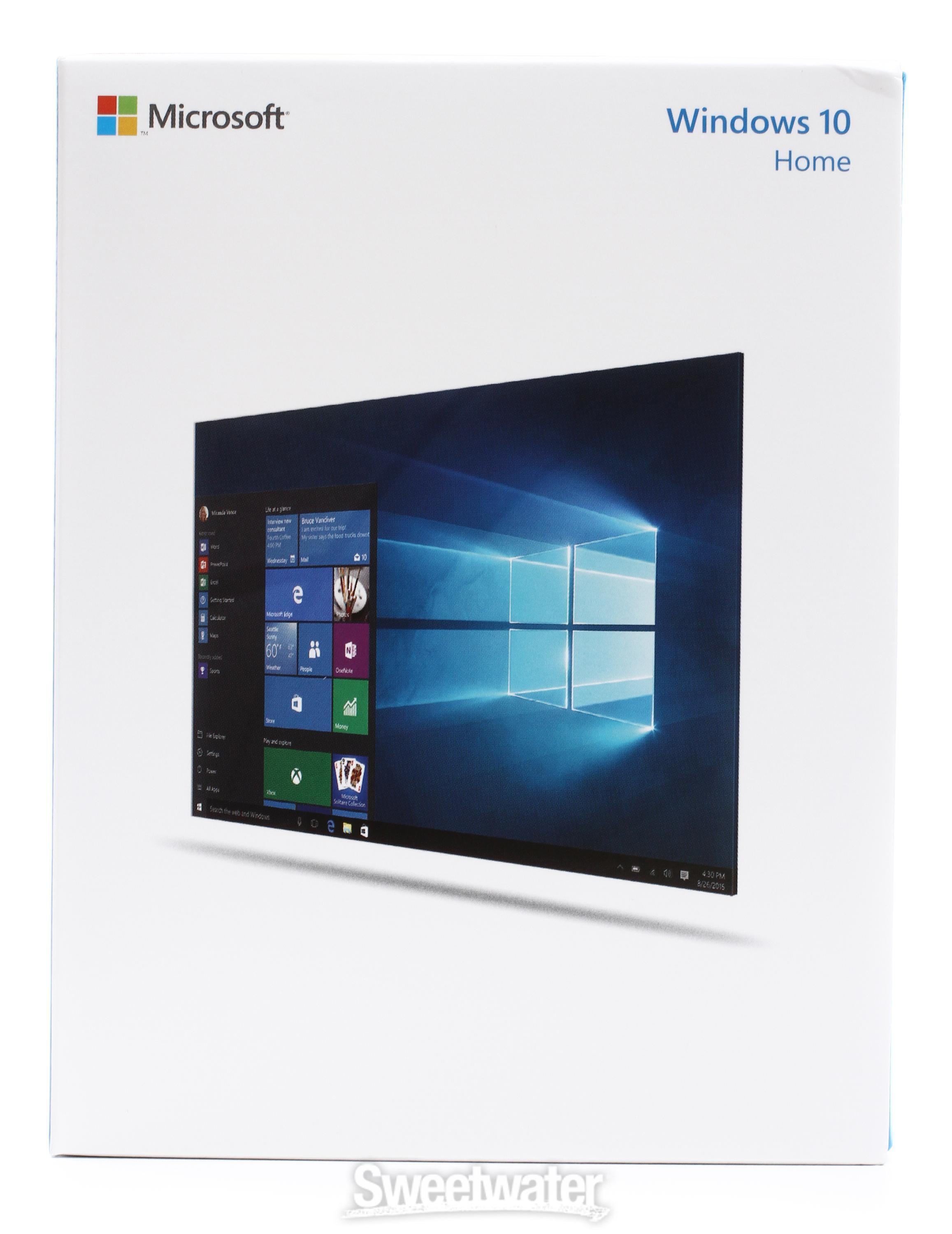 Microsoft Windows 10 Home 32/64-bit - 1 License, USB Flash Drive