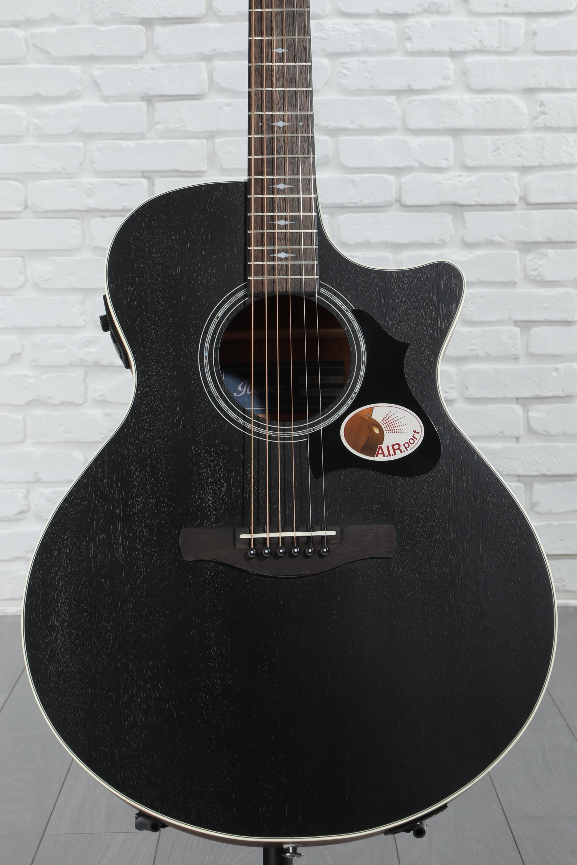 【海外限定】 Acoustic-electric AE140 Ibanez Guitar Black Weathered - ギター