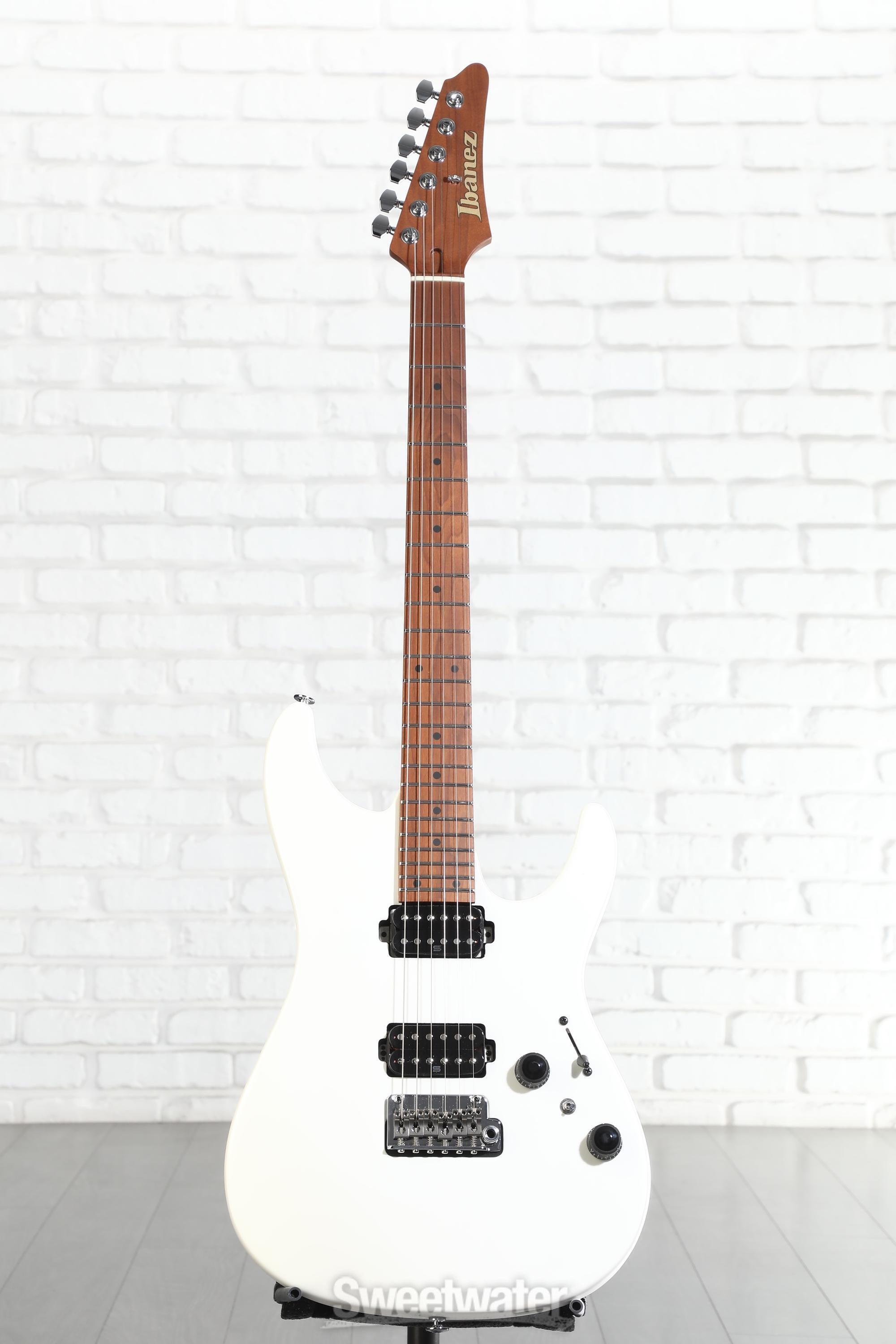 Ibanez Prestige AZ2402 Electric Guitar - Pearl White Flat | Sweetwater