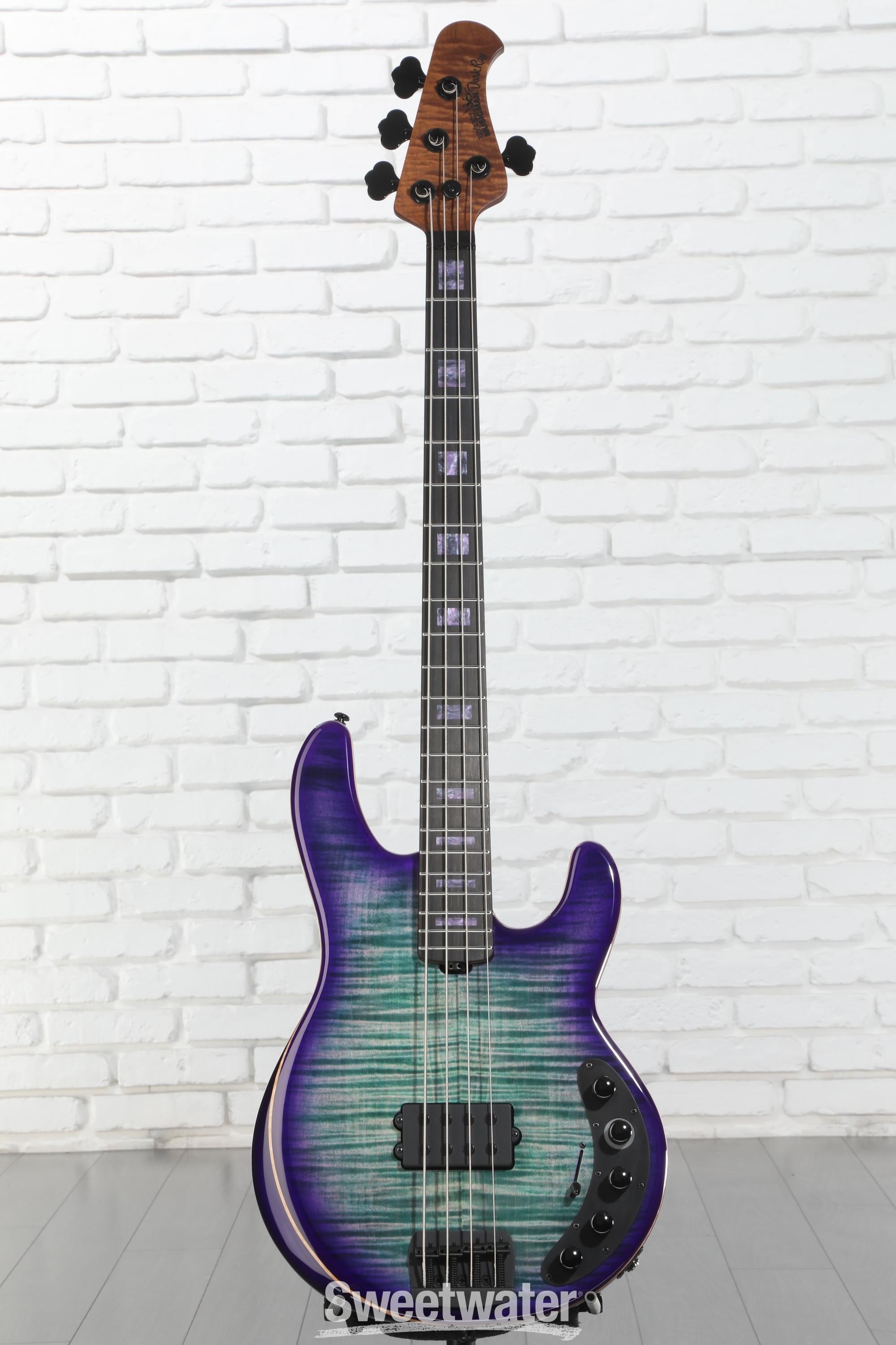 Ernie Ball Music Man BFR DarkRay Electric Bass Guitar - Grapes of Wrath, Limited Edition
