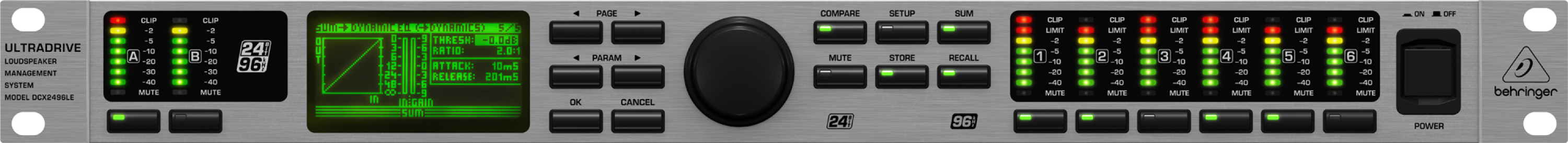 Behringer UltraDrive DCX2496LE Loudspeaker Management System Behringer UltraDrive DCX2496LE Loudspeaker Management System