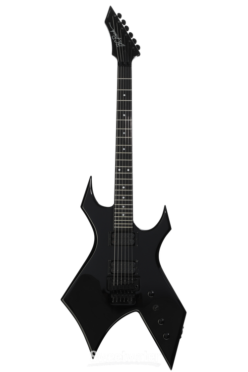B.C. Rich Warlock Legacy Electric Guitar - Black, Floyd Rose