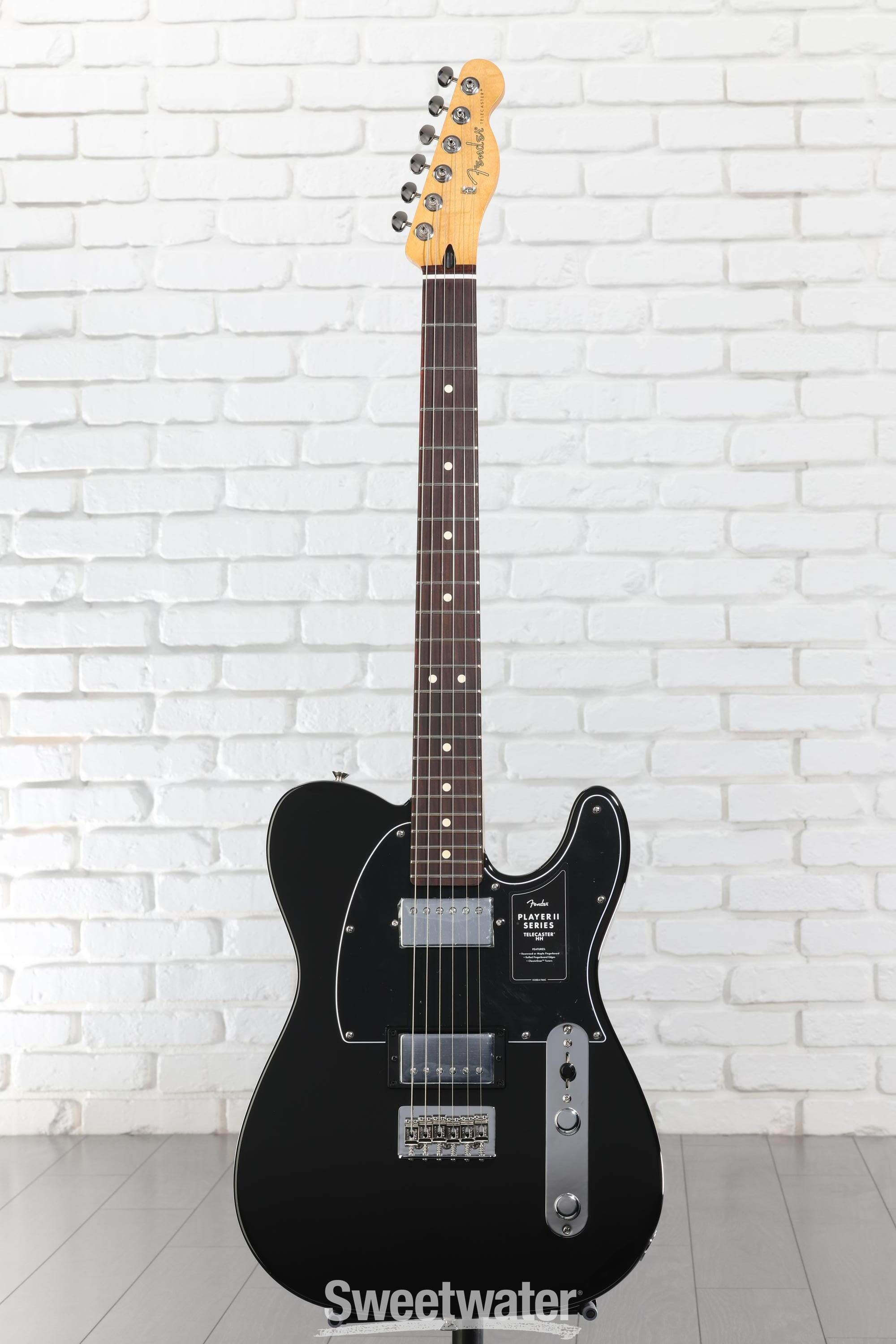 Fender Player II Telecaster HH Electric Guitar - Black with