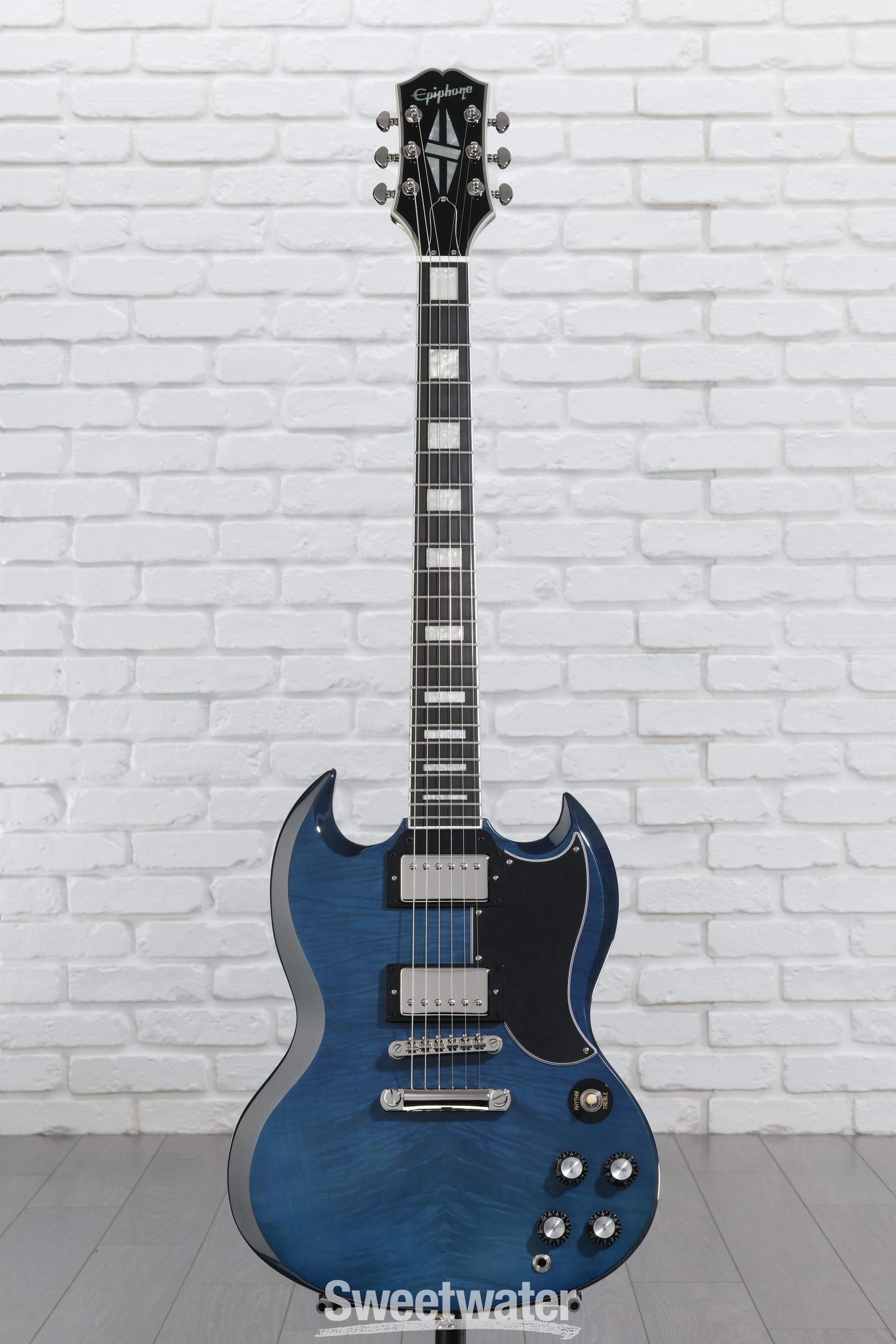 Epiphone サンダーバード　CUSTOM SHOPジャンク品 Epiphone SG Custom Electric Guitar - Viper Blue, Sweetwater