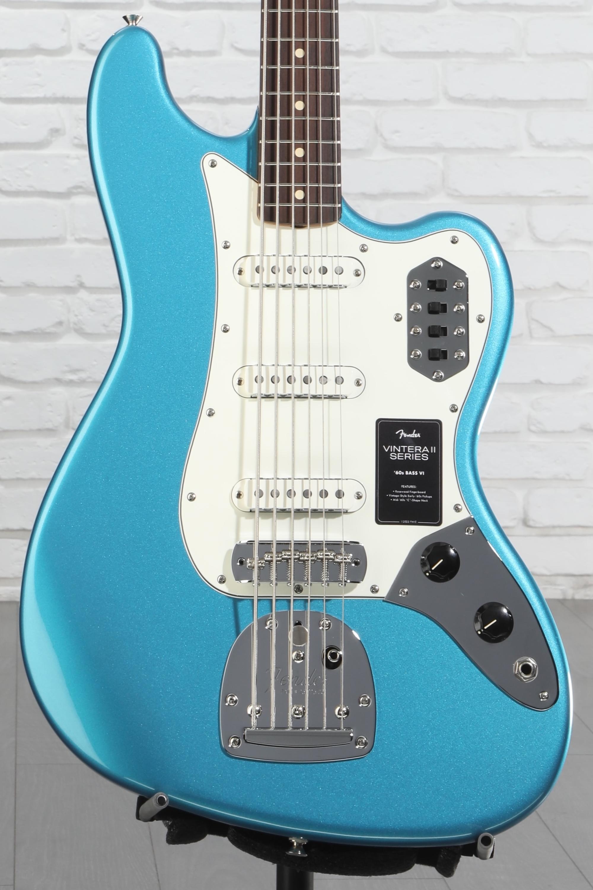 Fender Vintera II '60s Bass VI - Lake Placid Blue | Sweetwater