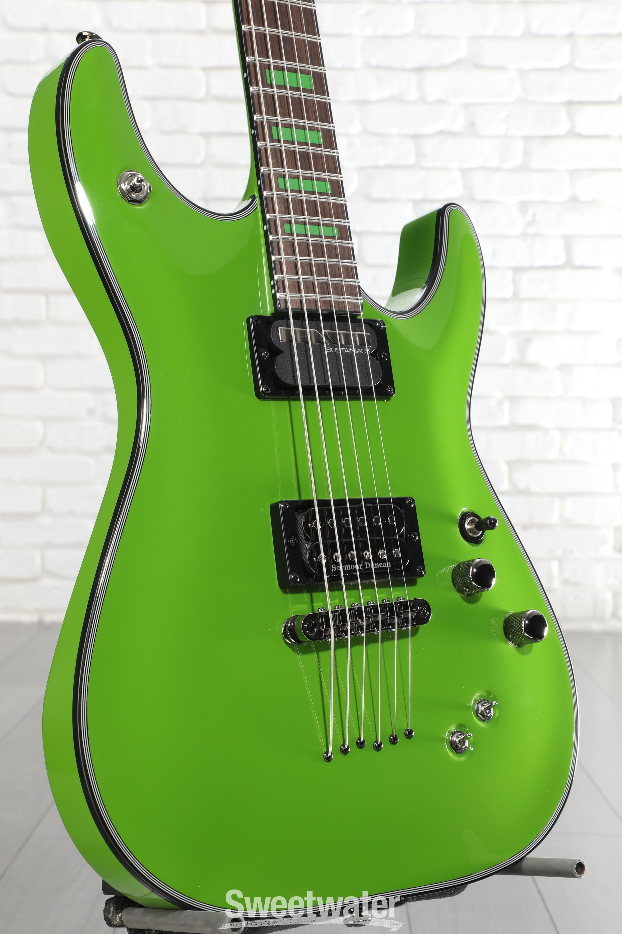 Schecter Kenny Hickey C-1 EX S Baritone Electric Guitar - Steele