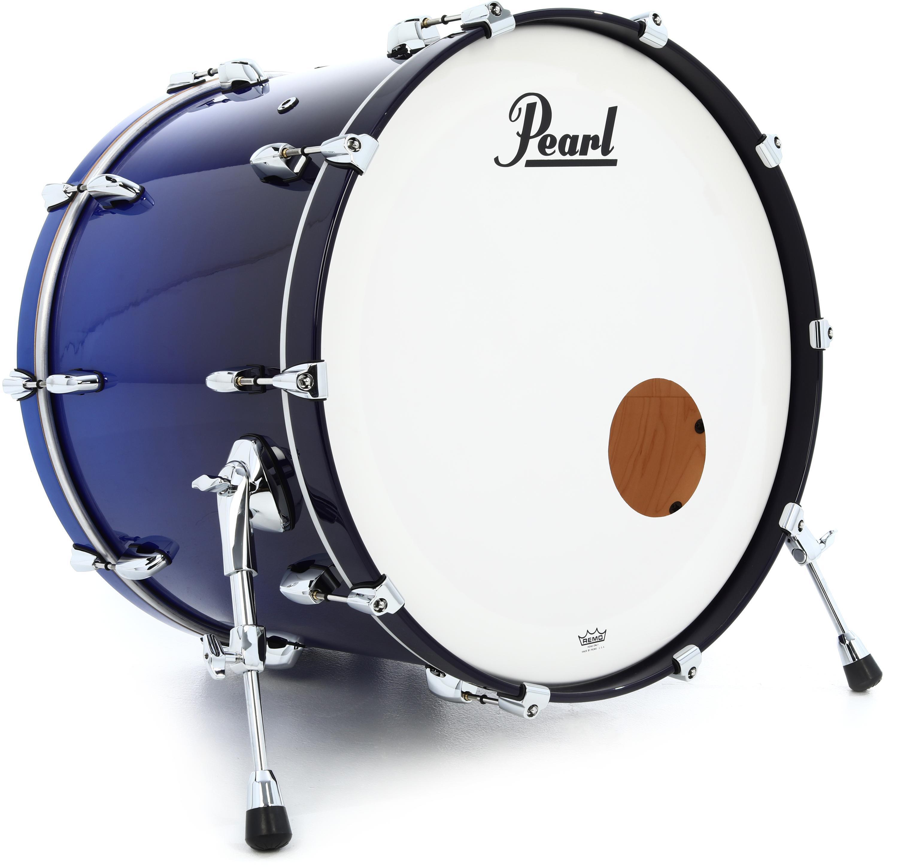 Pearl Masters Maple Pure Bass Drum - 18 x 24 inch - Kobalt Blue Fade  Metallic