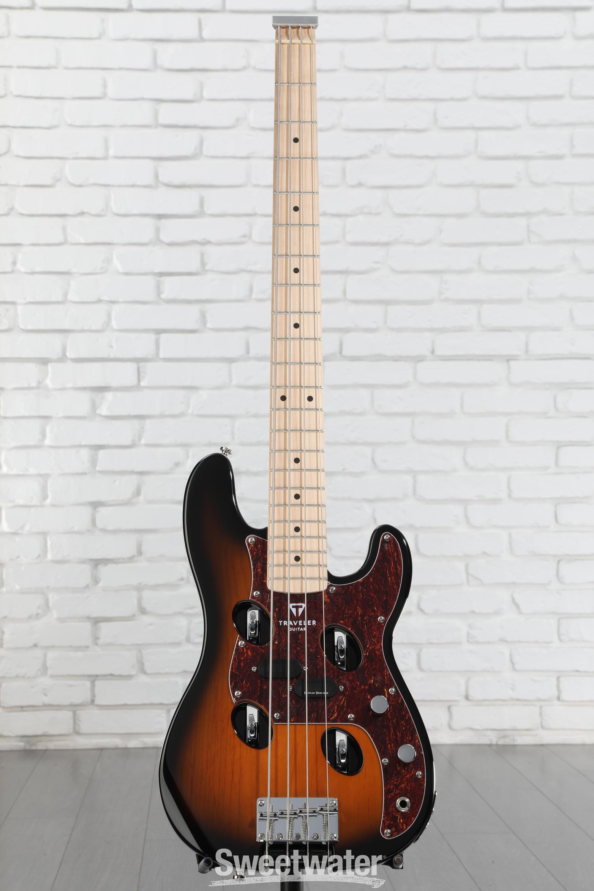 Traveler Guitar TB-4P Bass Guitar - Sunburst | Sweetwater