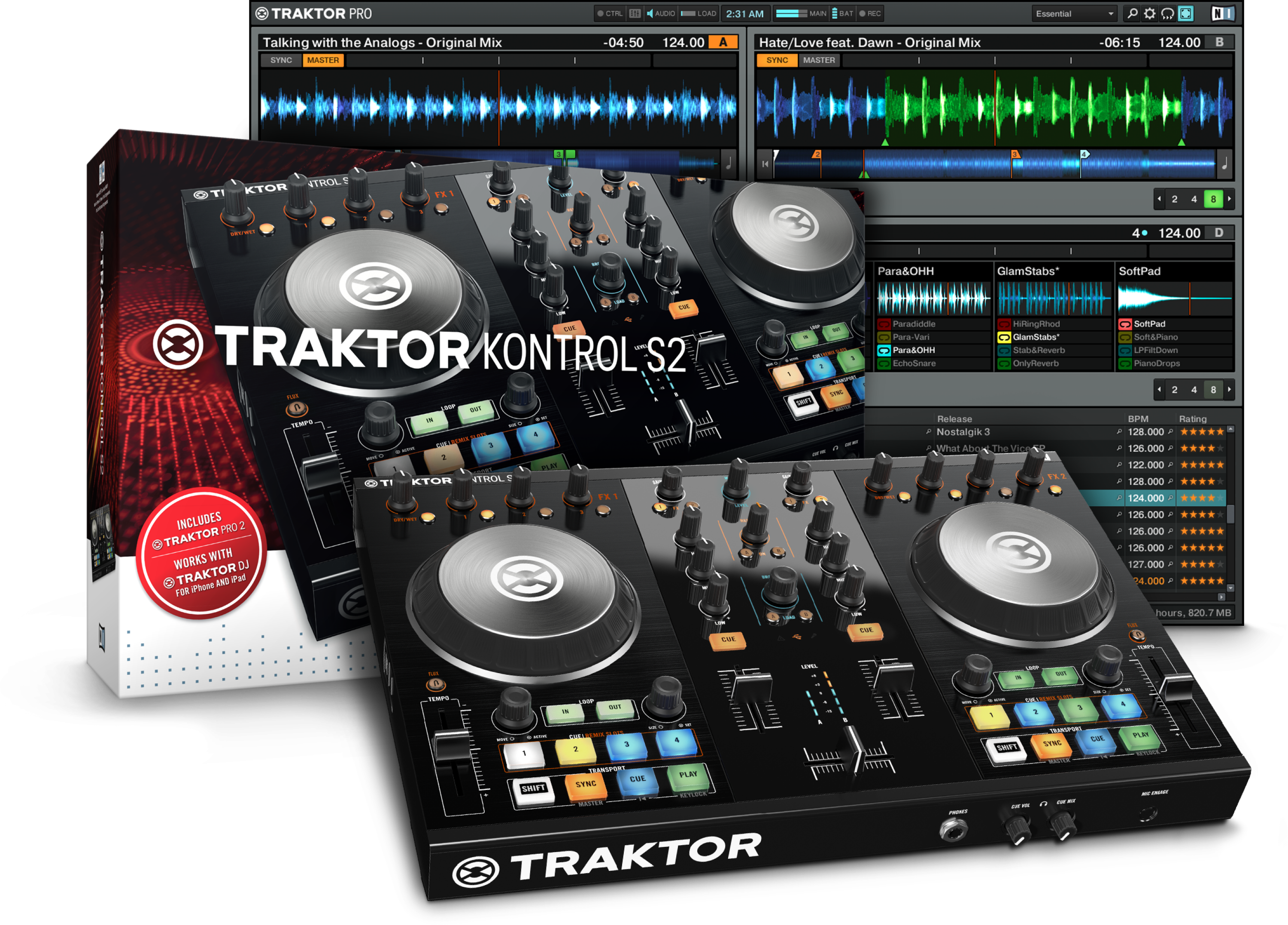 Native Instruments Traktor Kontrol S2 MK2 | Sweetwater