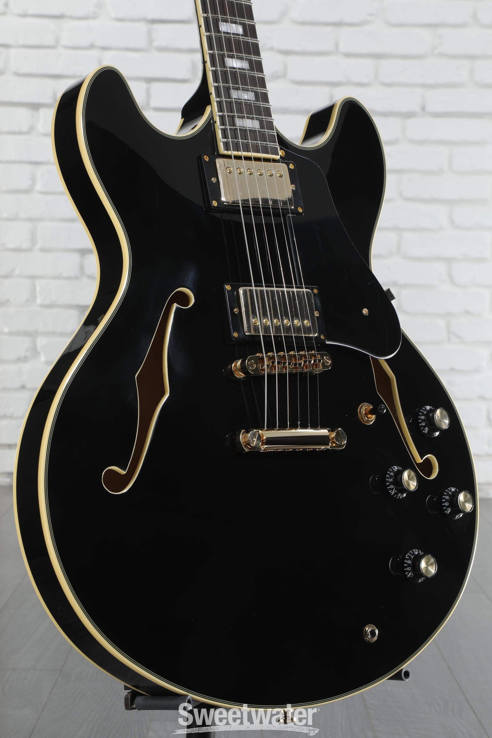 Sire Larry Carlton H7 Semi-hollow Electric Guitar - Black | Sweetwater