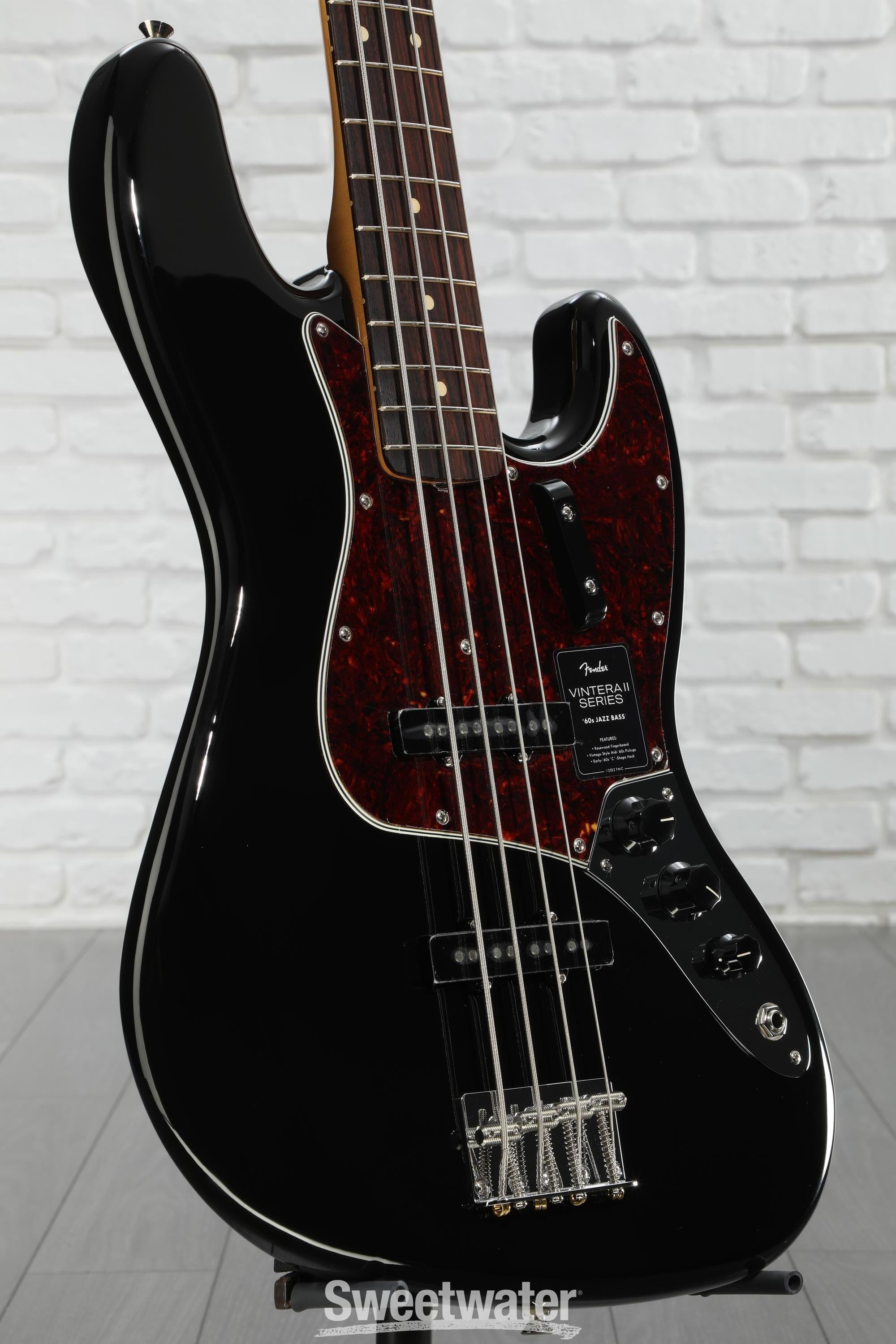 Fender Vintera II '60s Jazz Bass - Black with Rosewood