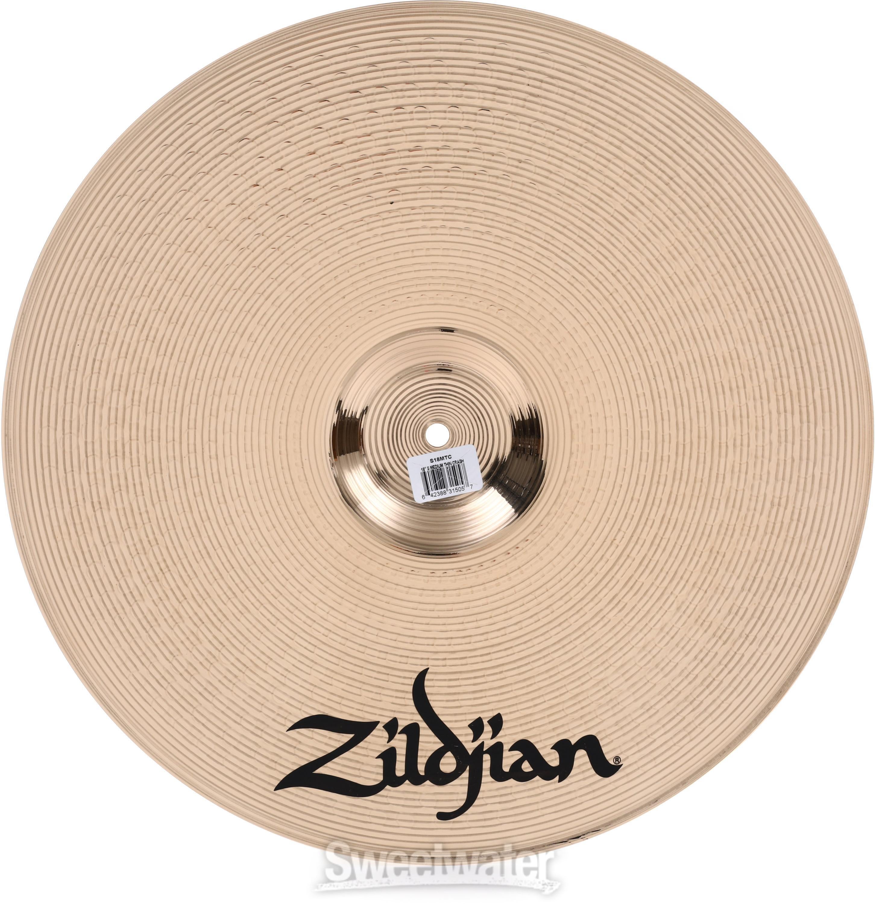 Zildjian 18 inch S Series Medium Thin Crash Cymbal | Sweetwater