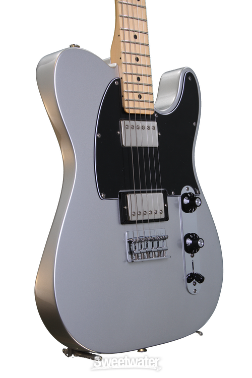 Fender Blacktop Telecaster HH - Silver, Maple | Sweetwater Fender Blacktop Telecaster HH - Silver, Maple | Sweetwater