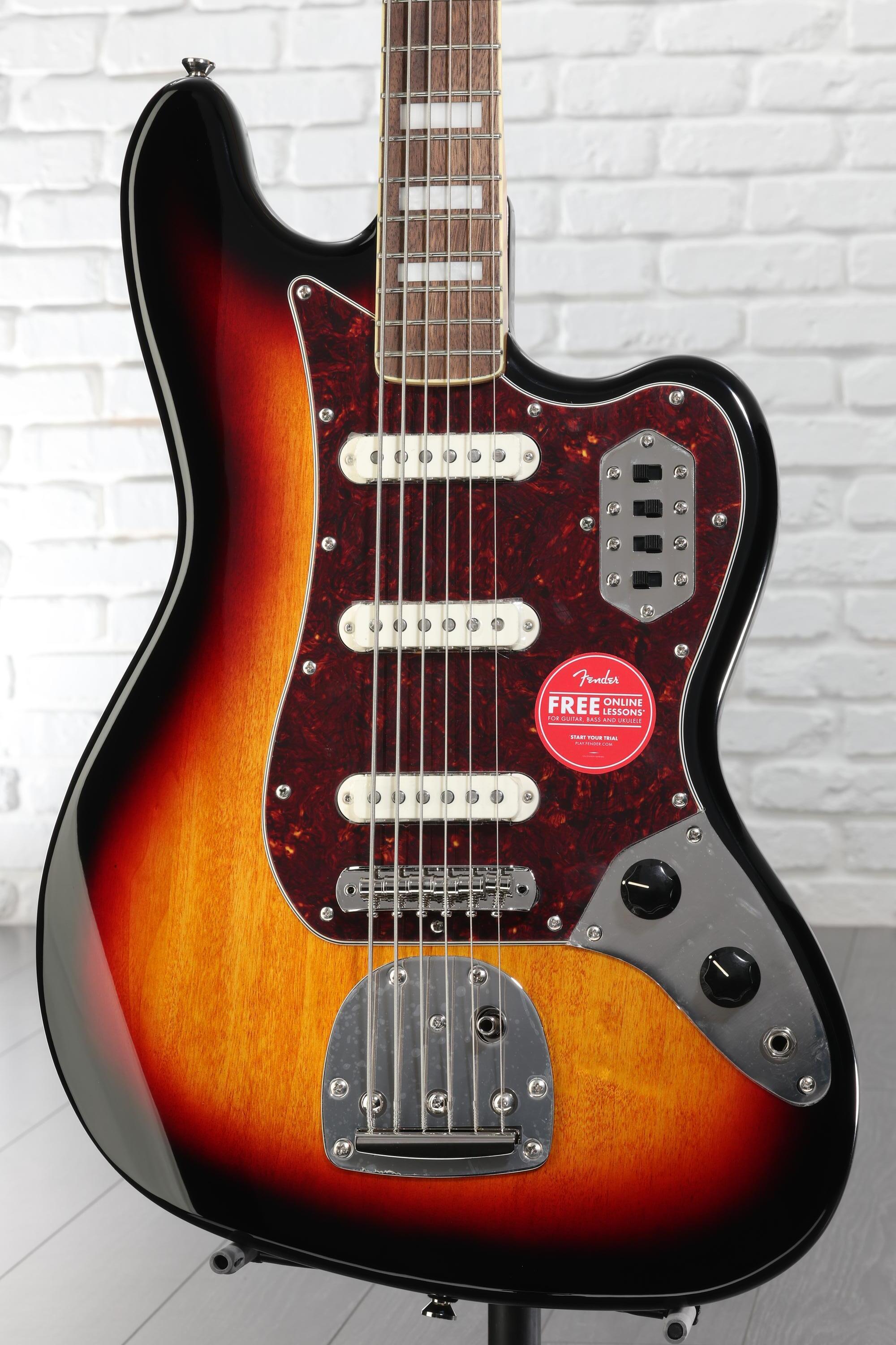Squier Classic Vibe Bass VI Guitar - 3-tone Sunburst | Sweetwater
