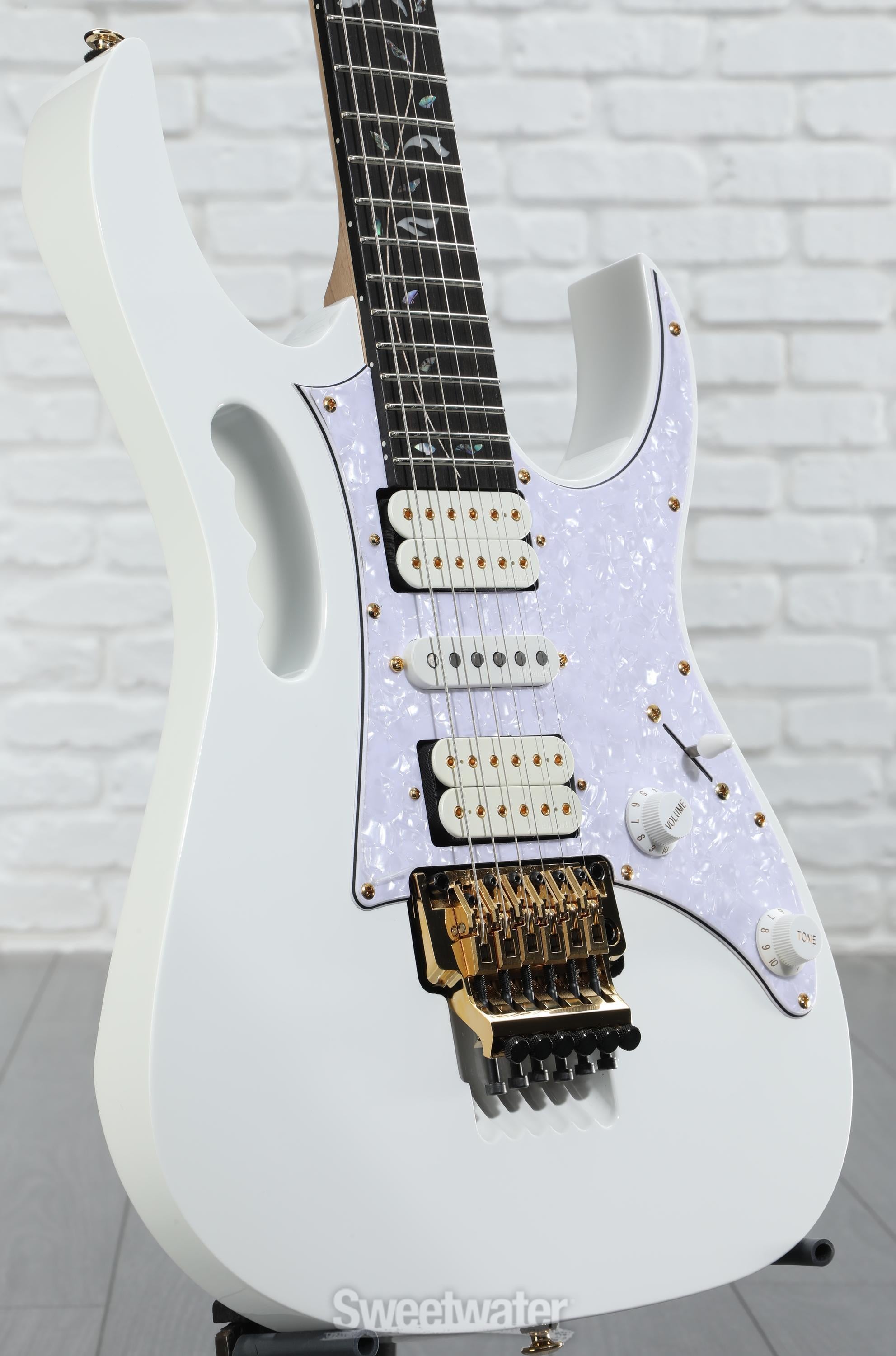 Ibanez Steve Vai Signature Premium JEM7VP - White | Sweetwater