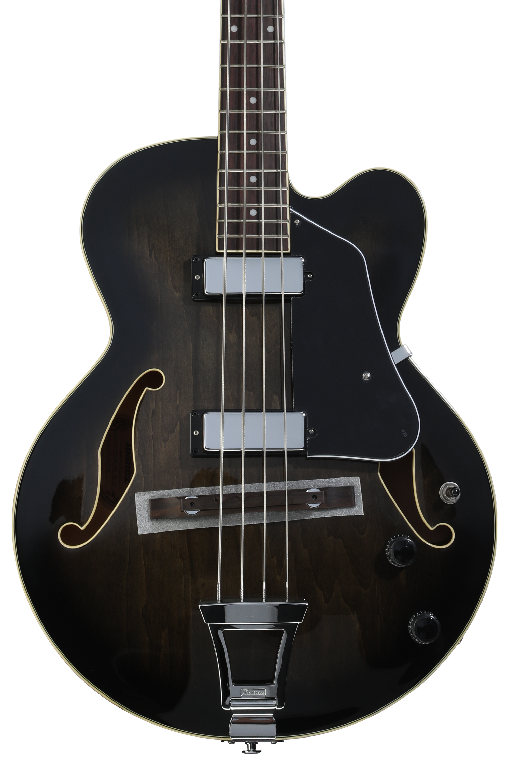 Ibanez AGB200 Semi-hollow Bass Guitar - Black Flat | Sweetwater