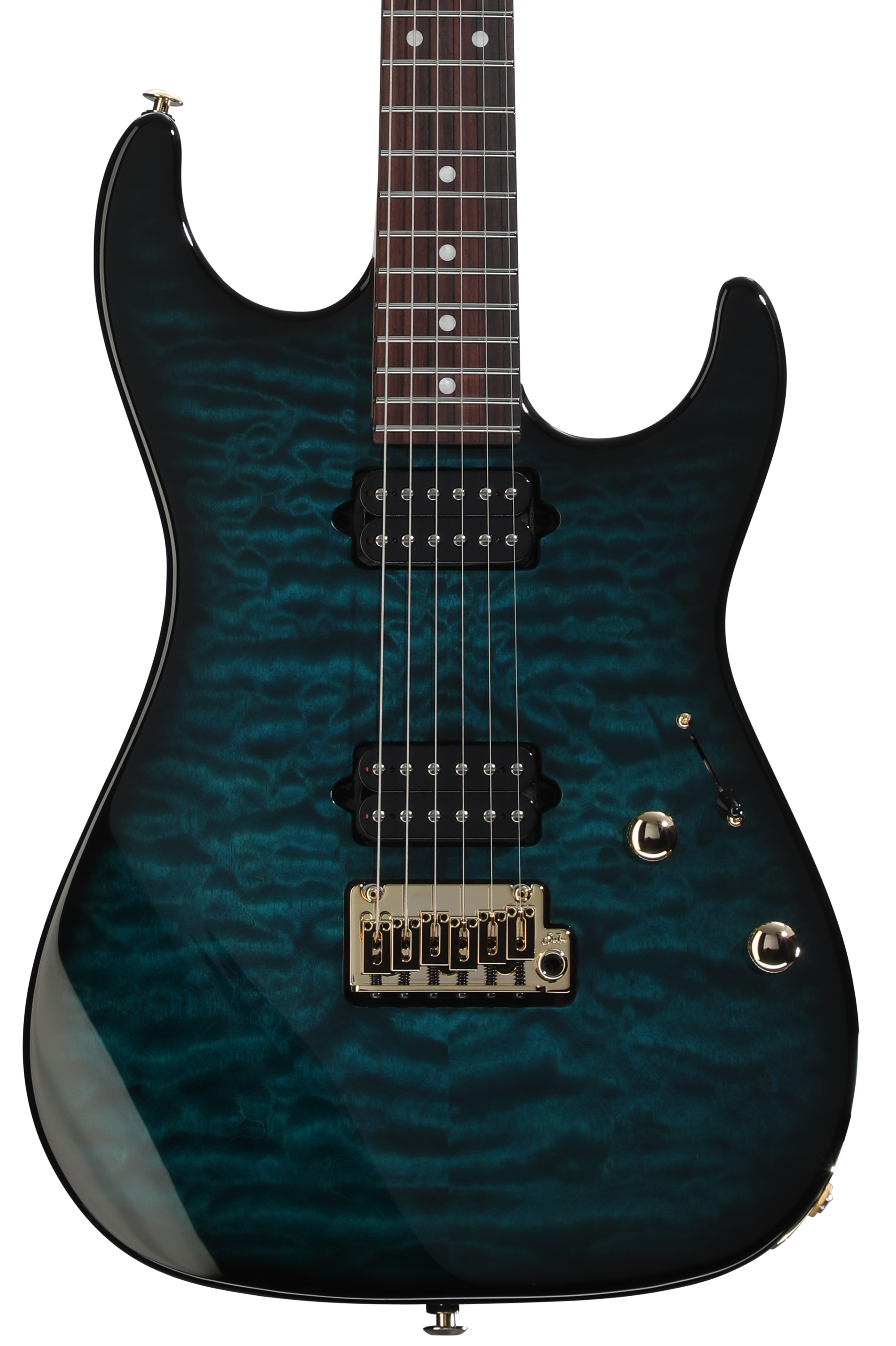 Suhr Custom Standard S HH Electric Guitar - Black | Sweetwater