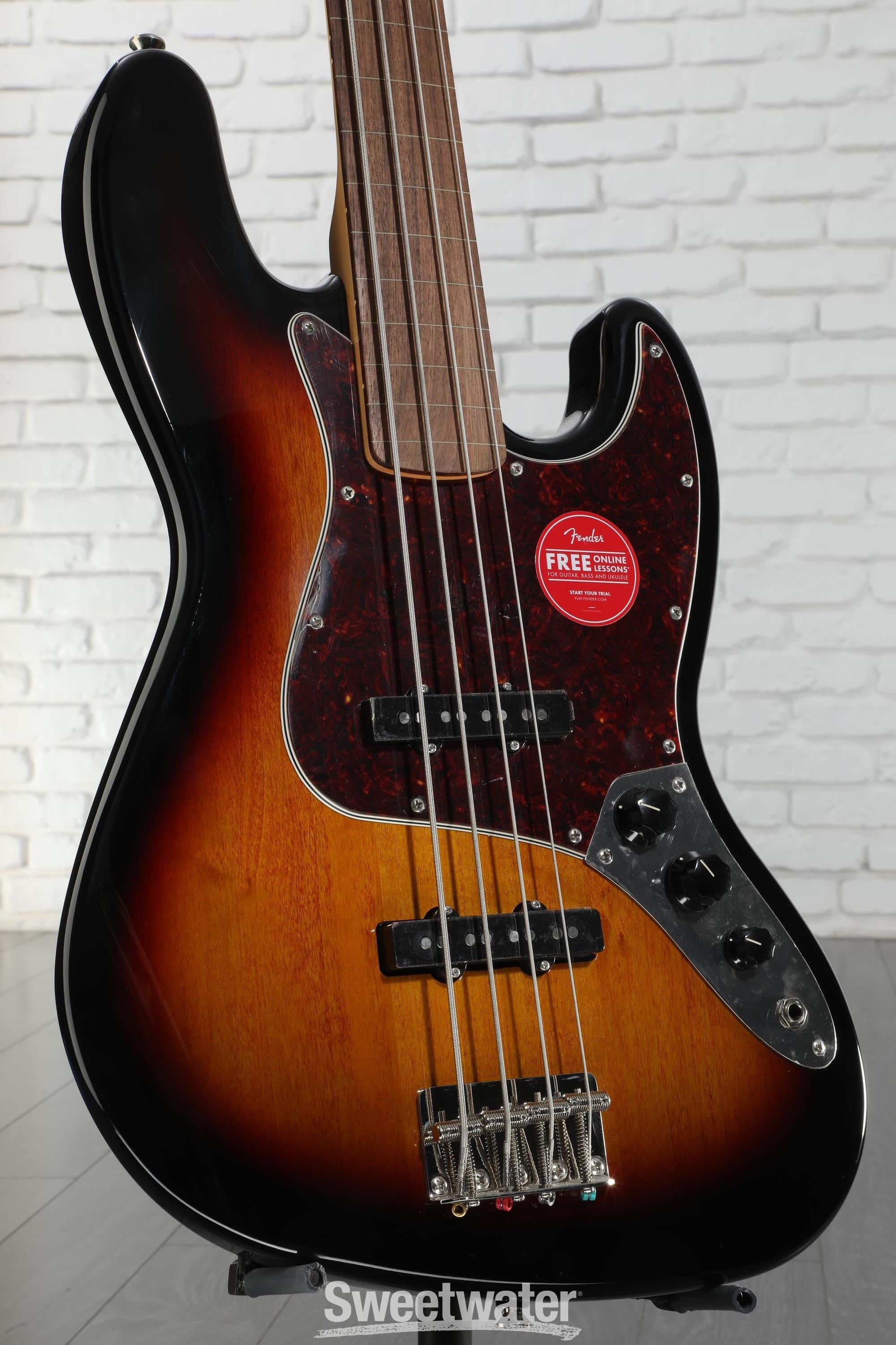 Squier Classic Vibe '60s Fretless Jazz Bass - 3-Tone