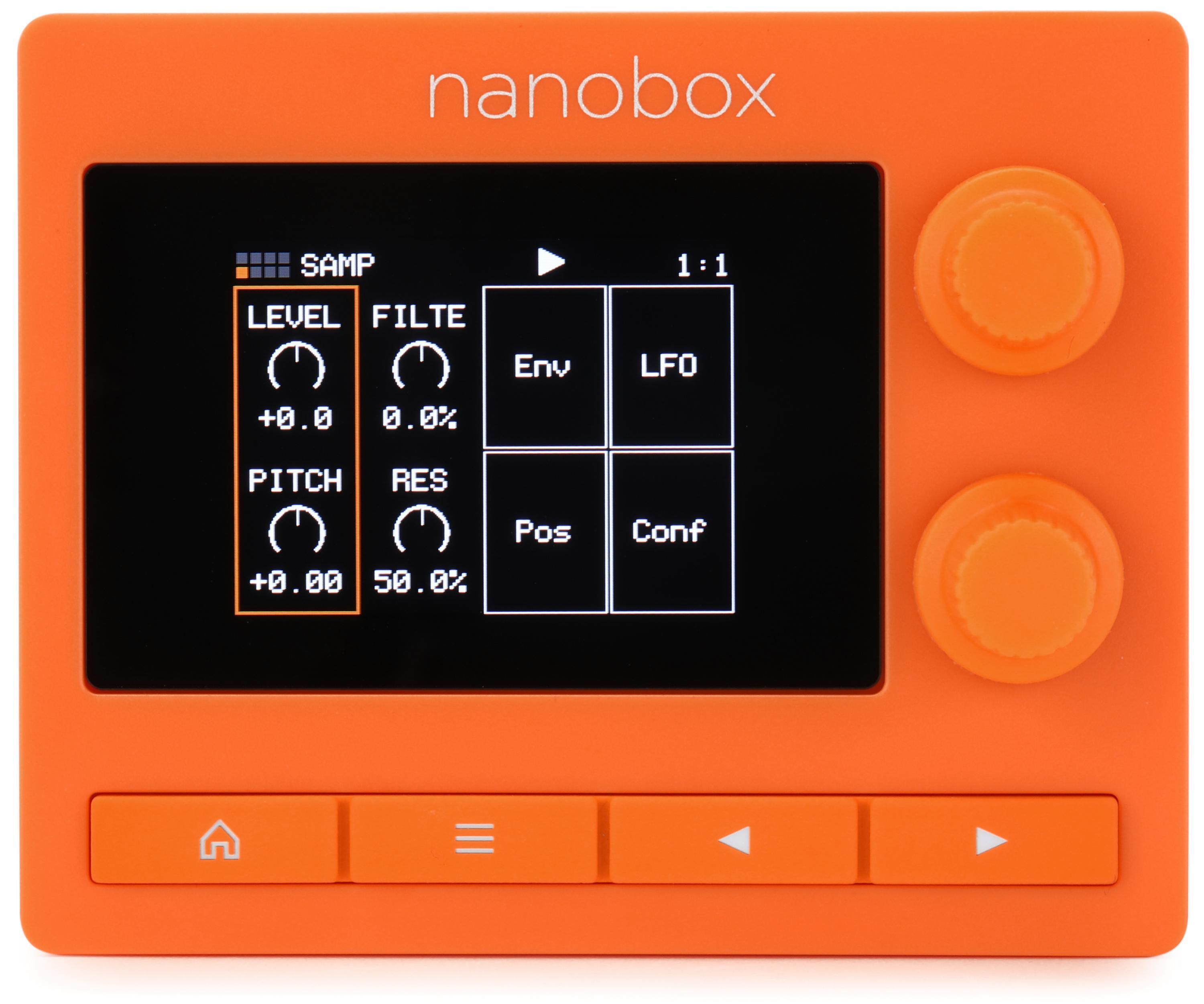 1010music Nanobox Tangerine Sampler Module | Sweetwater