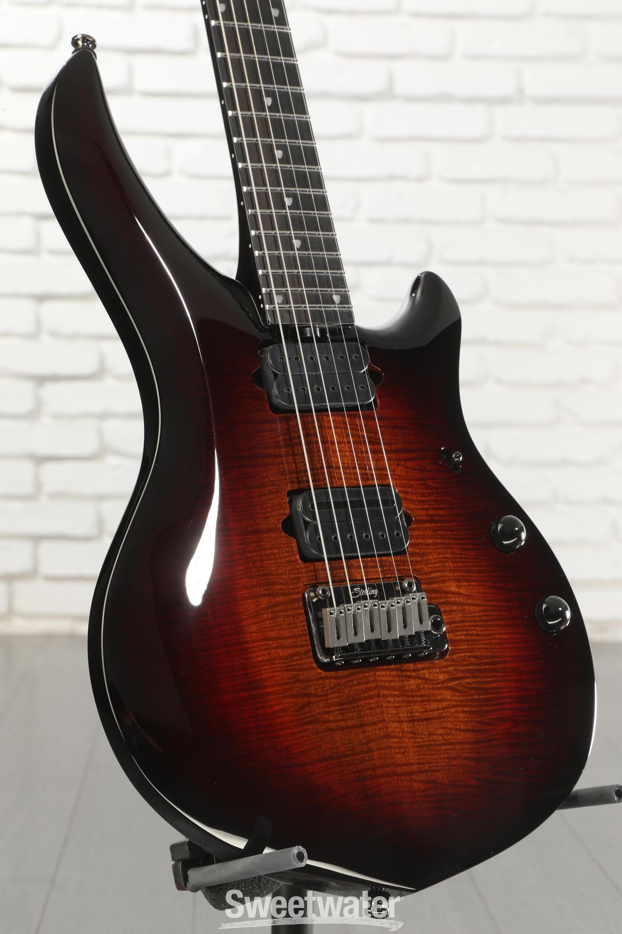 Photo of Sterling By Music Man MAJ200 John Petrucci Signature Majesty Electric Guitar - Tiger Eye, Ebony Fingerboard