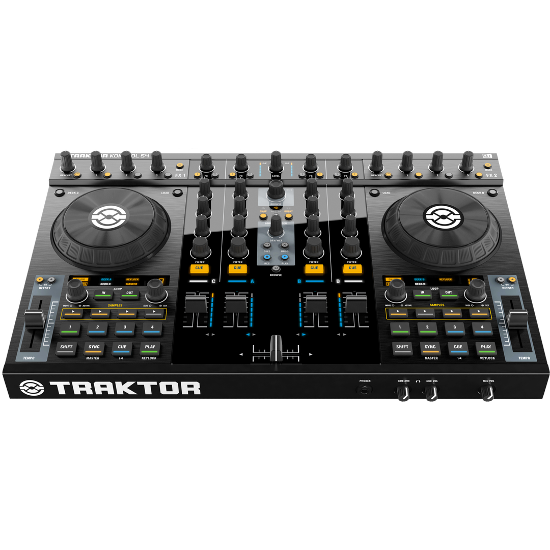 Native Instruments Traktor Kontrol S4 | Sweetwater Native Instruments Traktor Kontrol S4 | Sweetwater