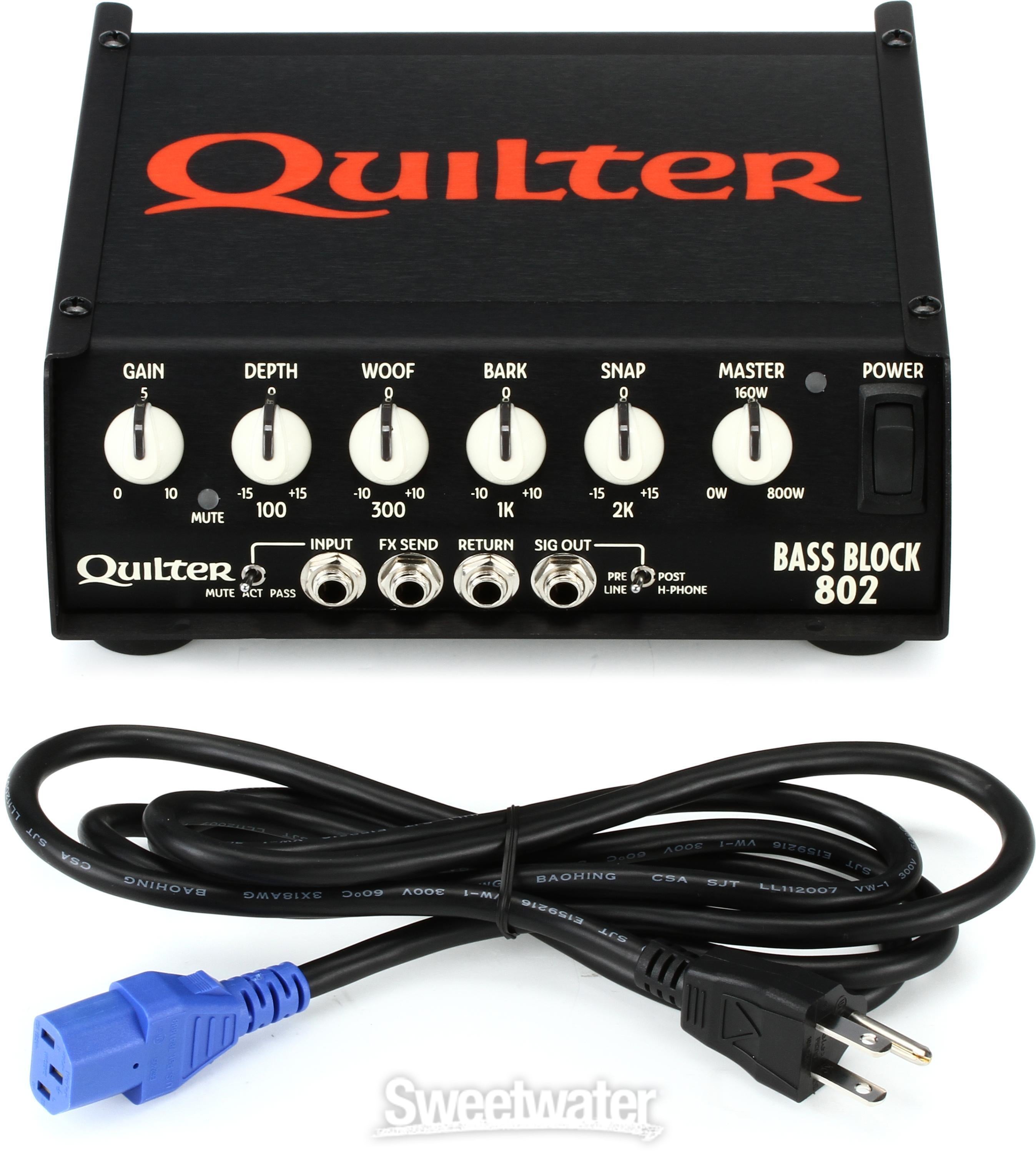 Quilter Labs Bass Block 802 800-watt Head | Sweetwater