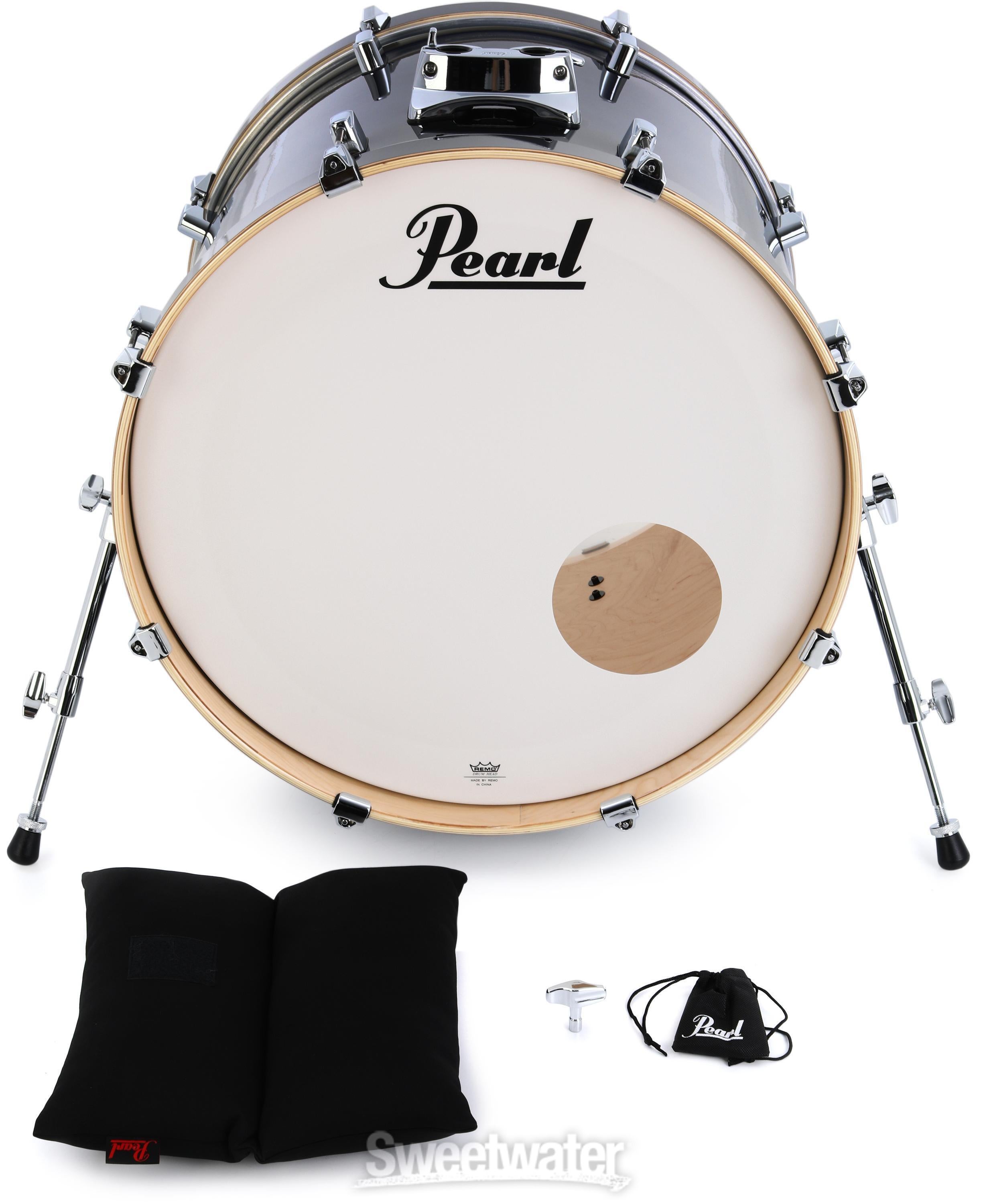 Pearl Decade Maple 18 x 22 inch Bass Drum - Kobalt Blue Flame | Sweetwater