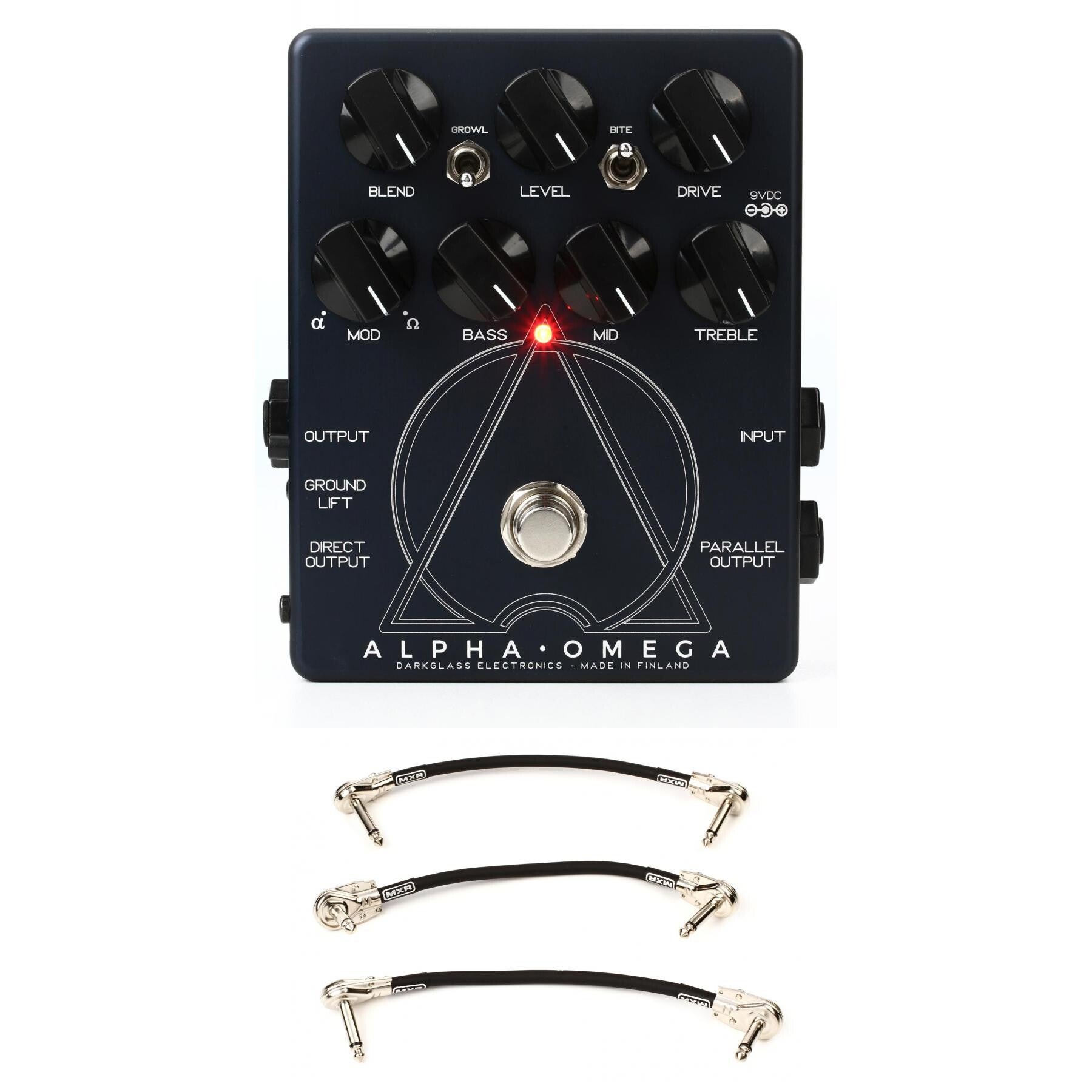 Darkglass Alpha Omega Dual Bass Preamp/OD Pedal with 3 Patch