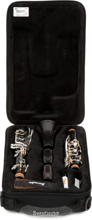 Backun Lumière Professional Bb Clarinet - Grenadilla, Silver Keys and Gold Posts