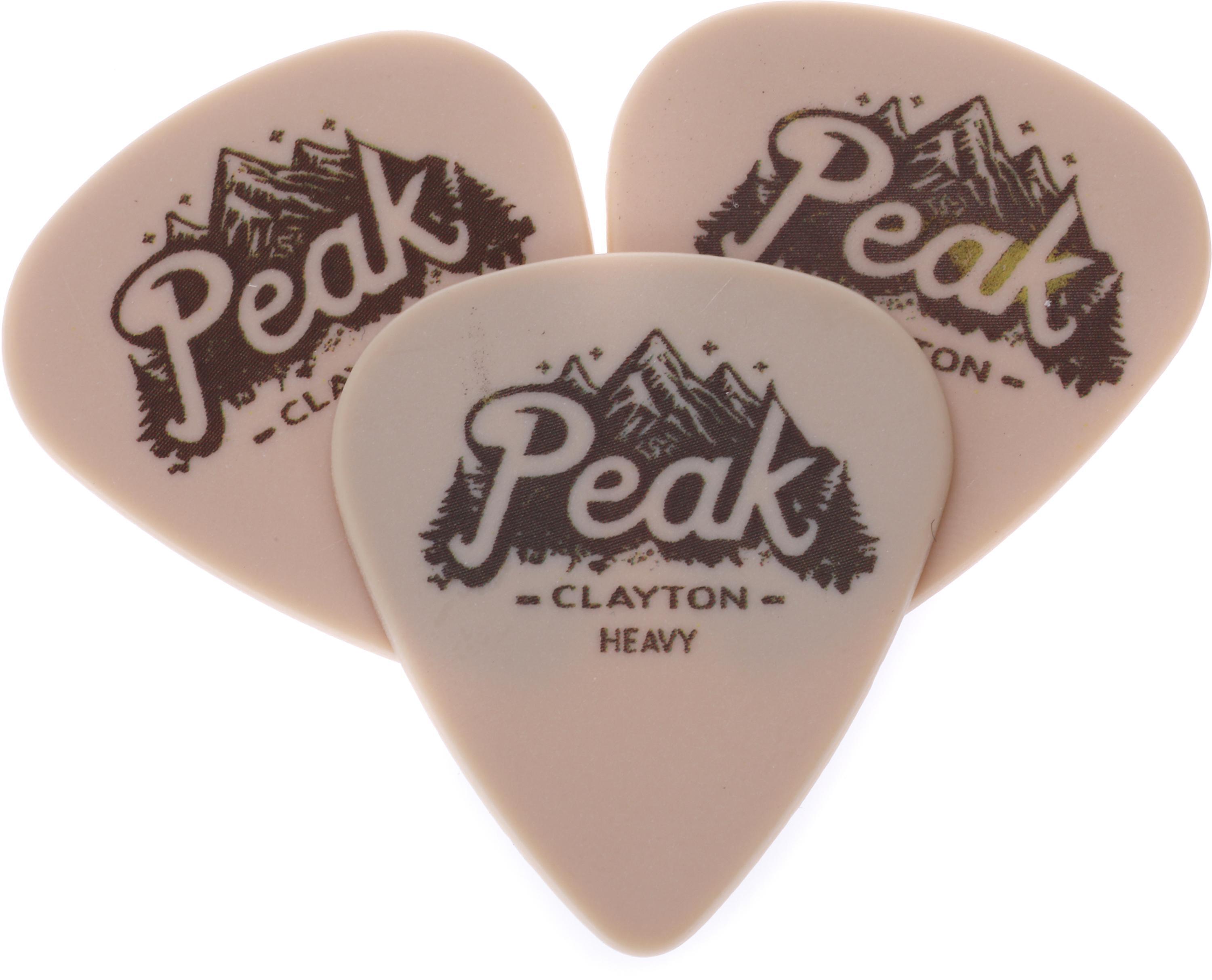 Photo of Clayton Peak Standard Guitar Picks - Heavy, Beige, 3-pack