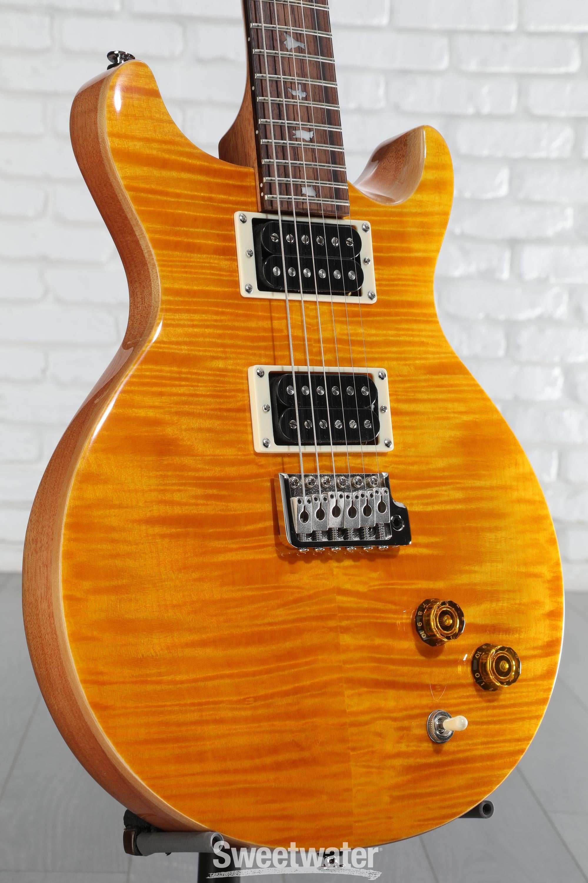 PRS SE Santana Electric Guitar - Santana Yellow | Sweetwater