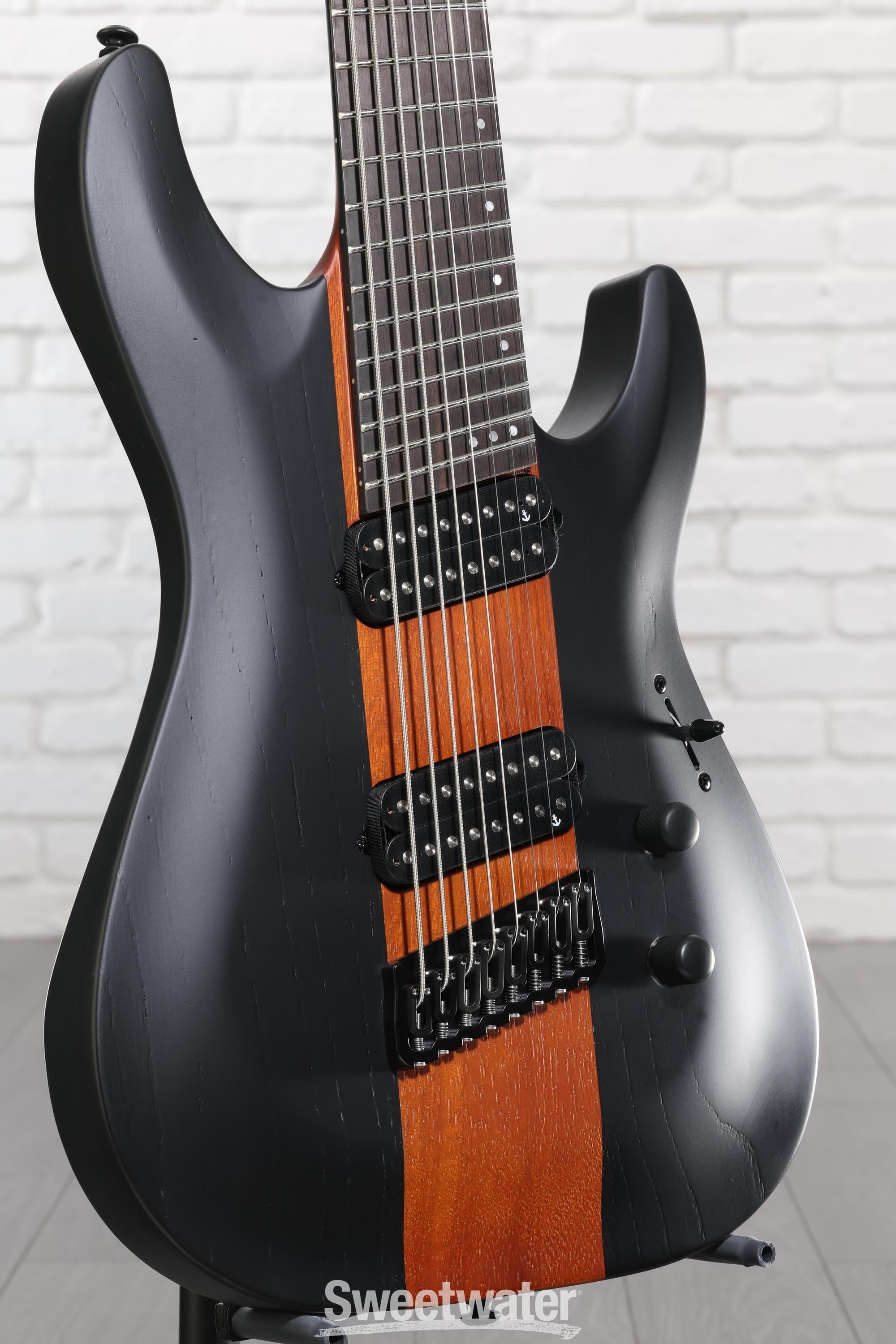 Photo of Schecter C-8 Multi-scale Rob Scallon 8-string Electric Guitar - Satin Dark Roast