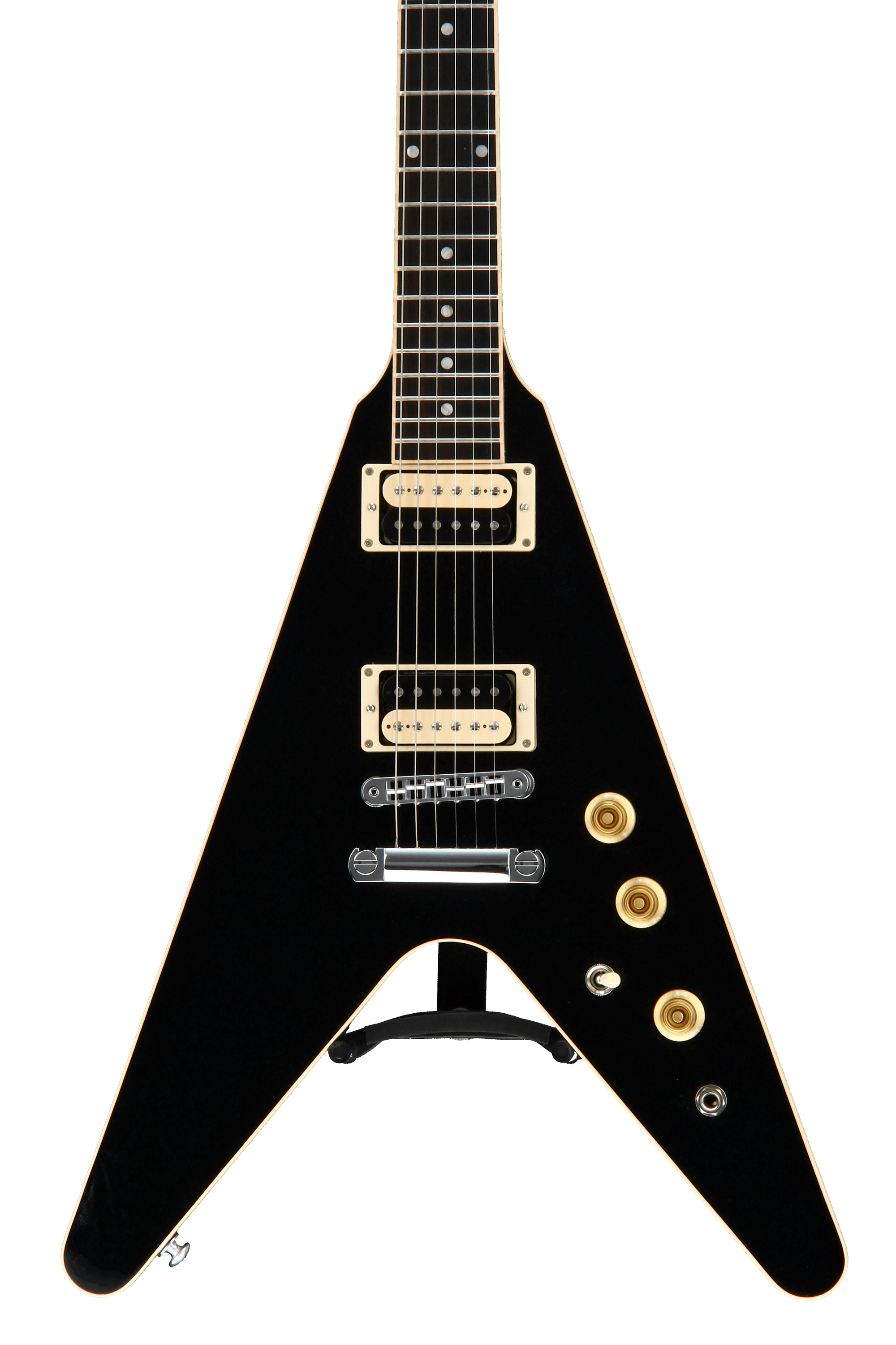 Gibson Flying V エレキギター ブラック Platinum Gibson Custom Flying V Custom Electric Guitar Ebony