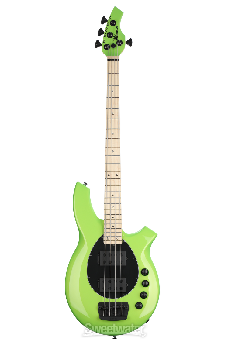Ernie Ball Music Man Bongo 4HH Electric Bass Guitar - Mantis Green
