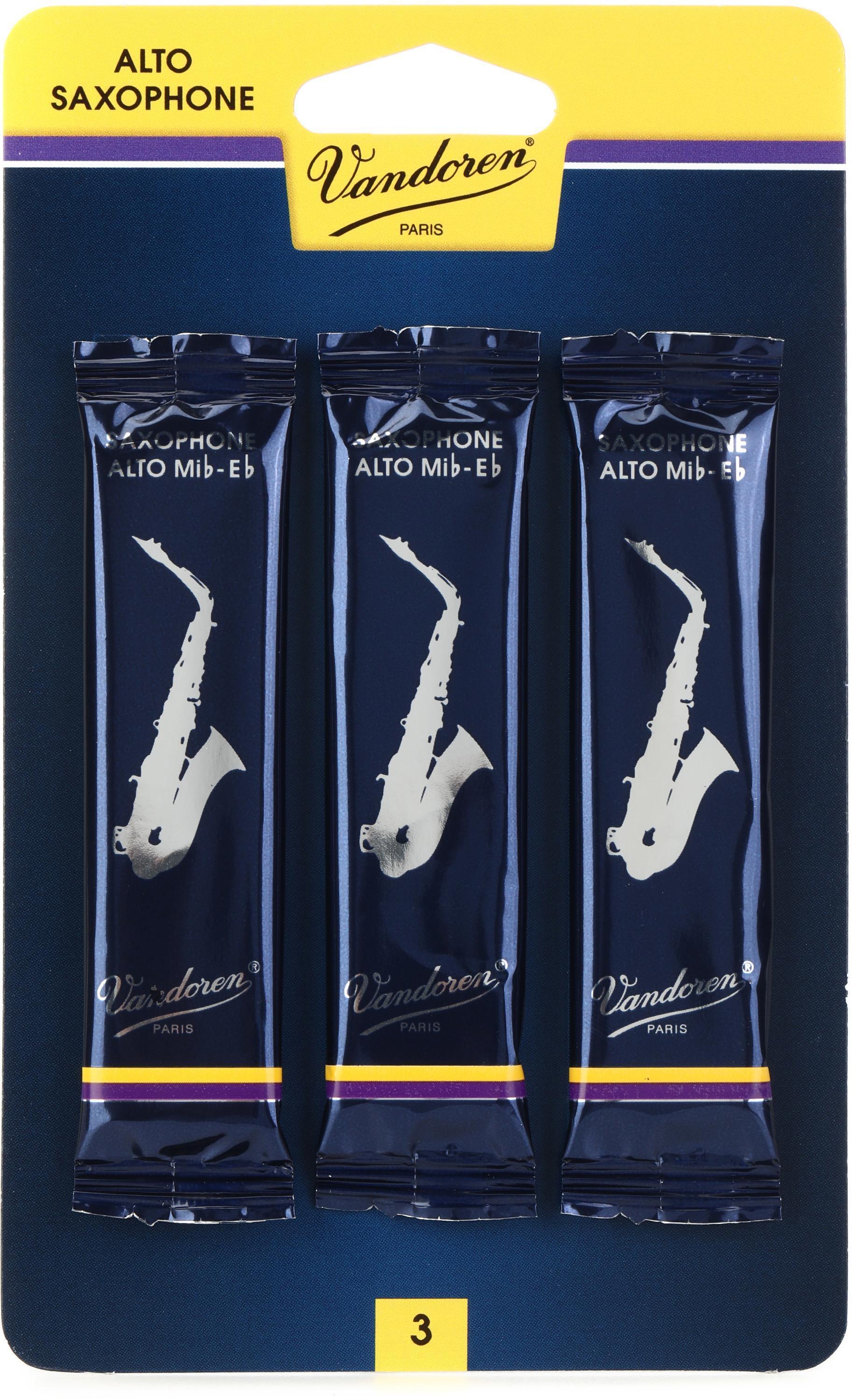 Vandoren SR2125/3 - Traditonal Alto Saxophone Reeds - 2.5 (3
