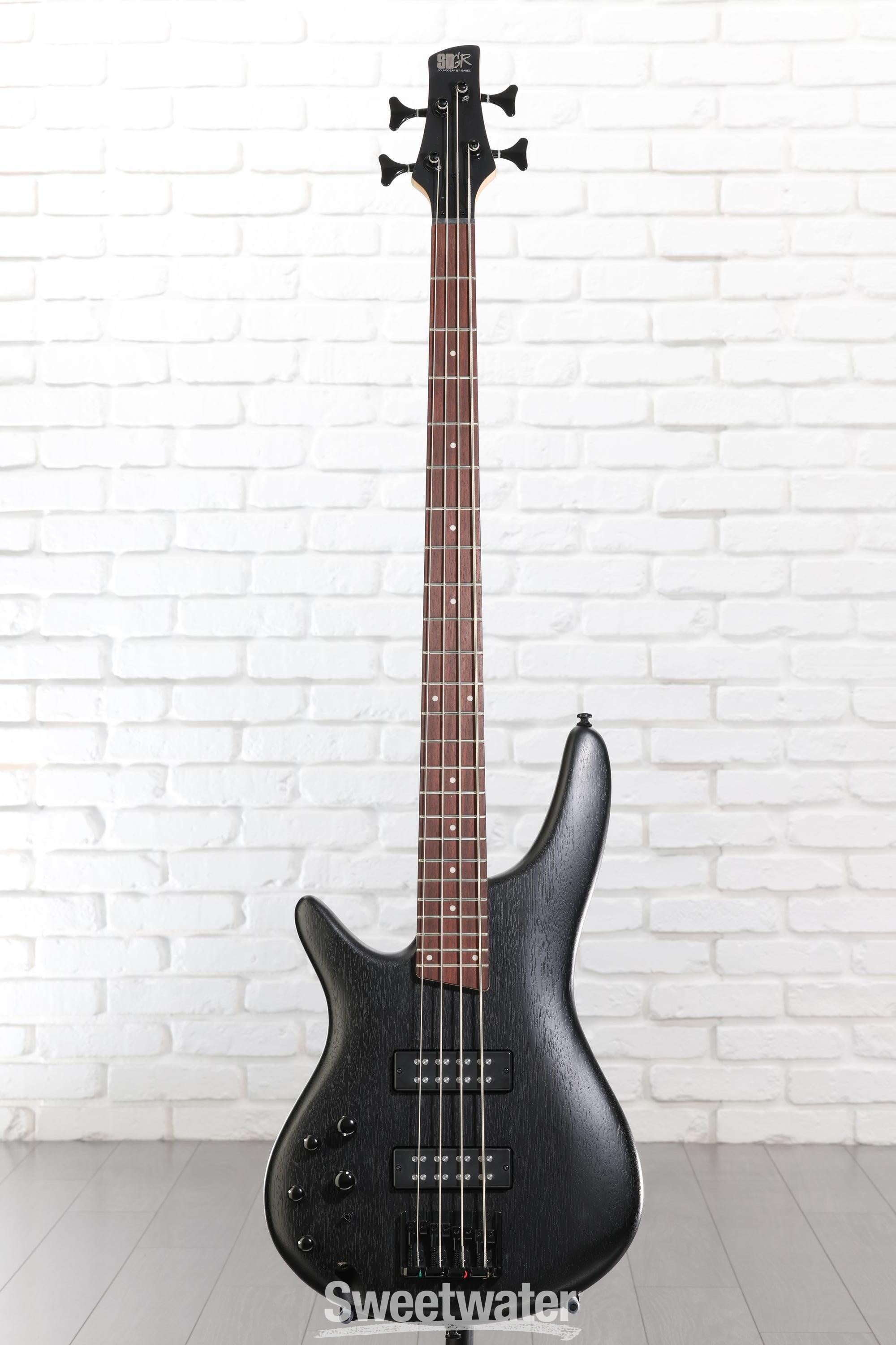 Ibanez Standard SR300EBL Left-handed Bass Guitar - Weathered Black