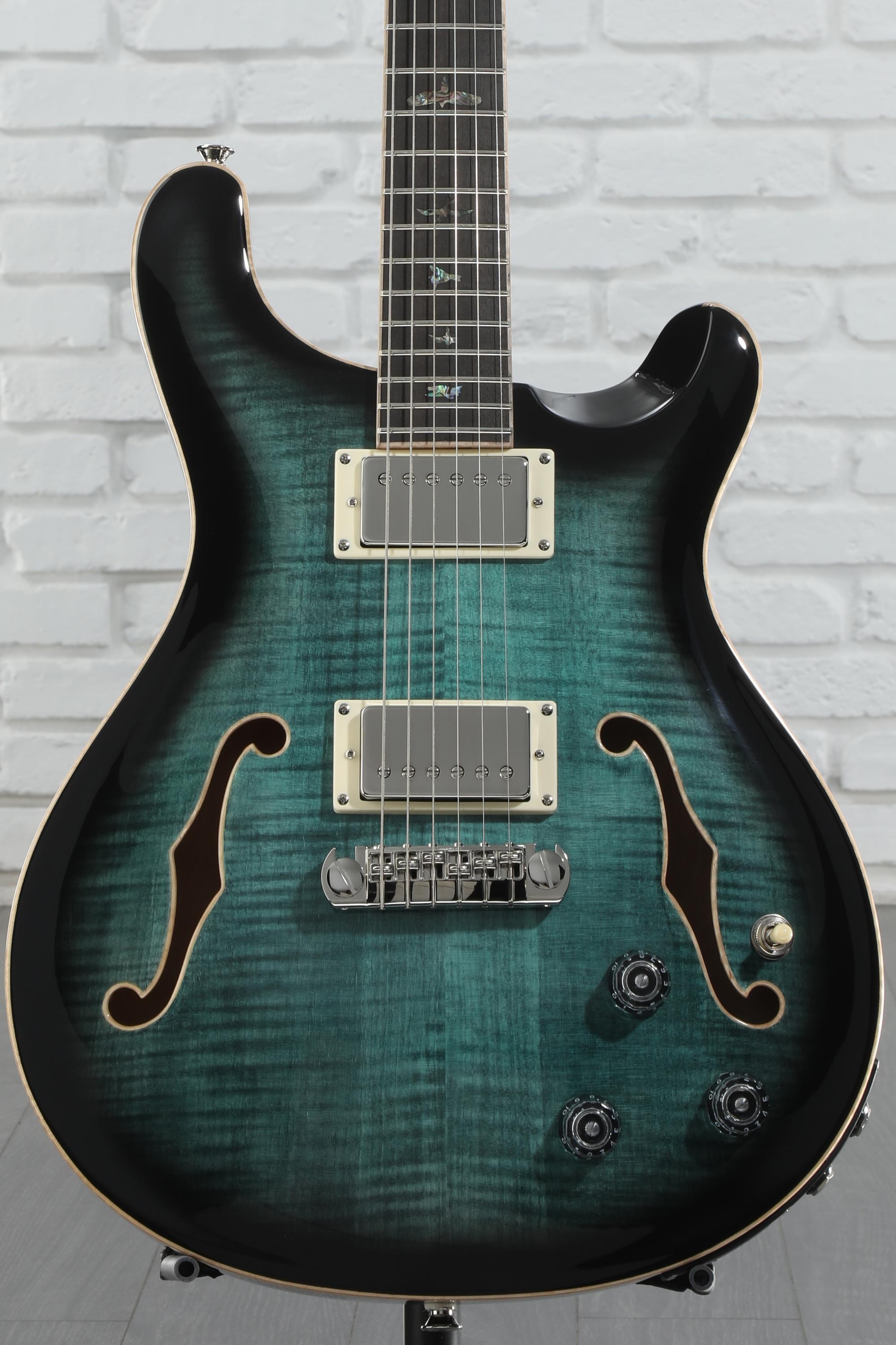 PRS SE Hollowbody II Piezo Electric Guitar - Peacock Blue