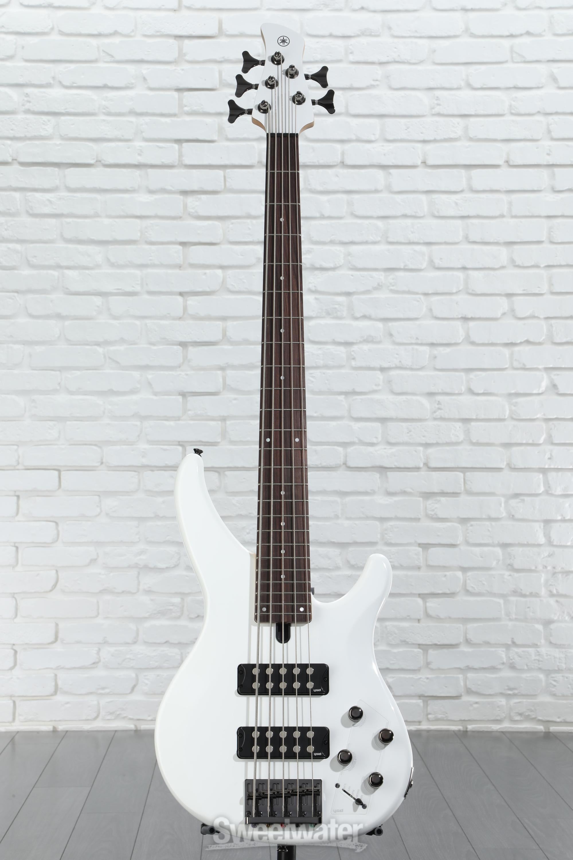 Yamaha TRBX305 5-string Bass Guitar - White Reviews | Sweetwater