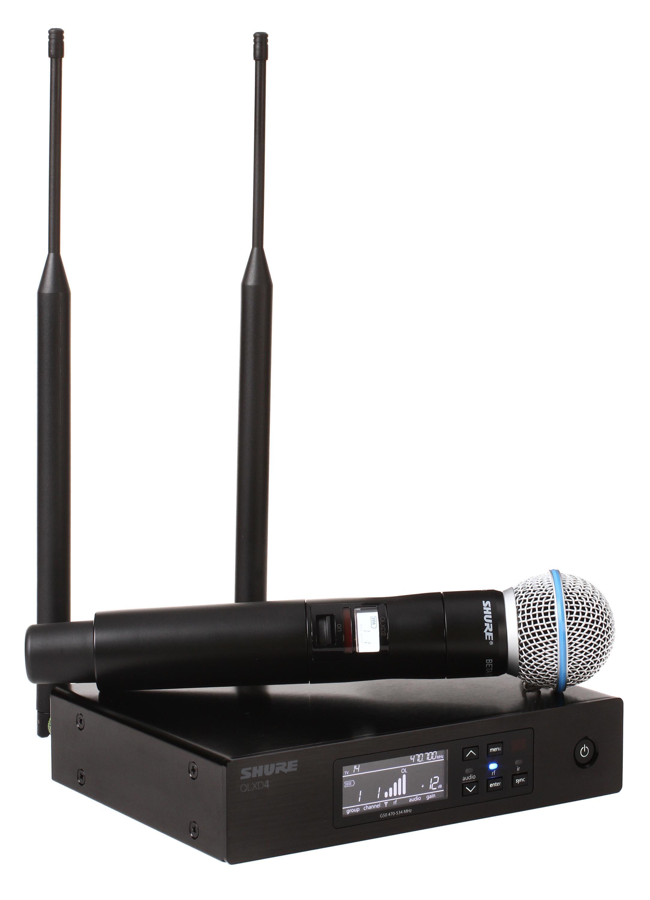 Shure QLXD24 B58 Digital Wireless Handheld Microphone System G50 Band