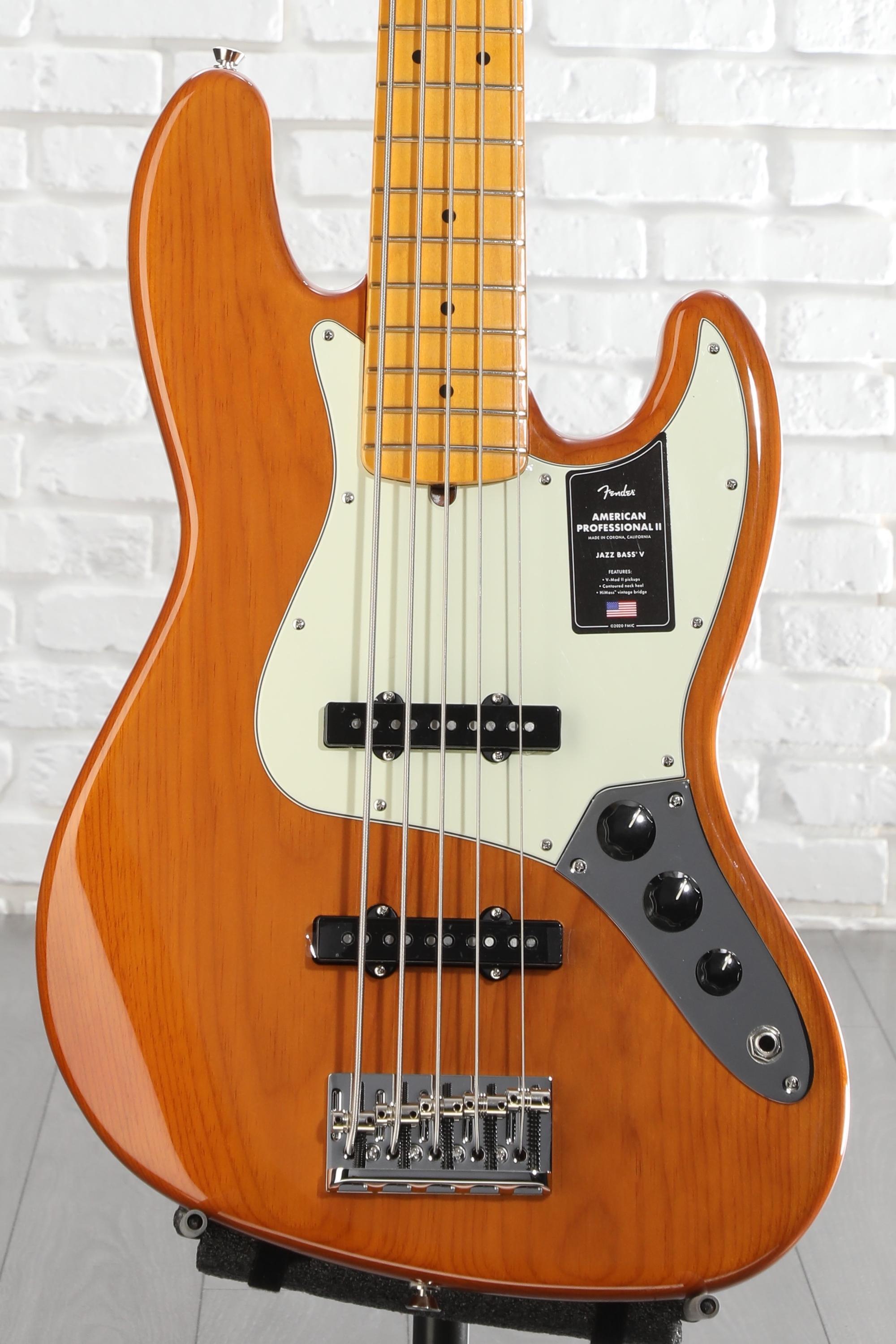 Fender American Professional II Jazz Bass V - Roasted Pine, Maple