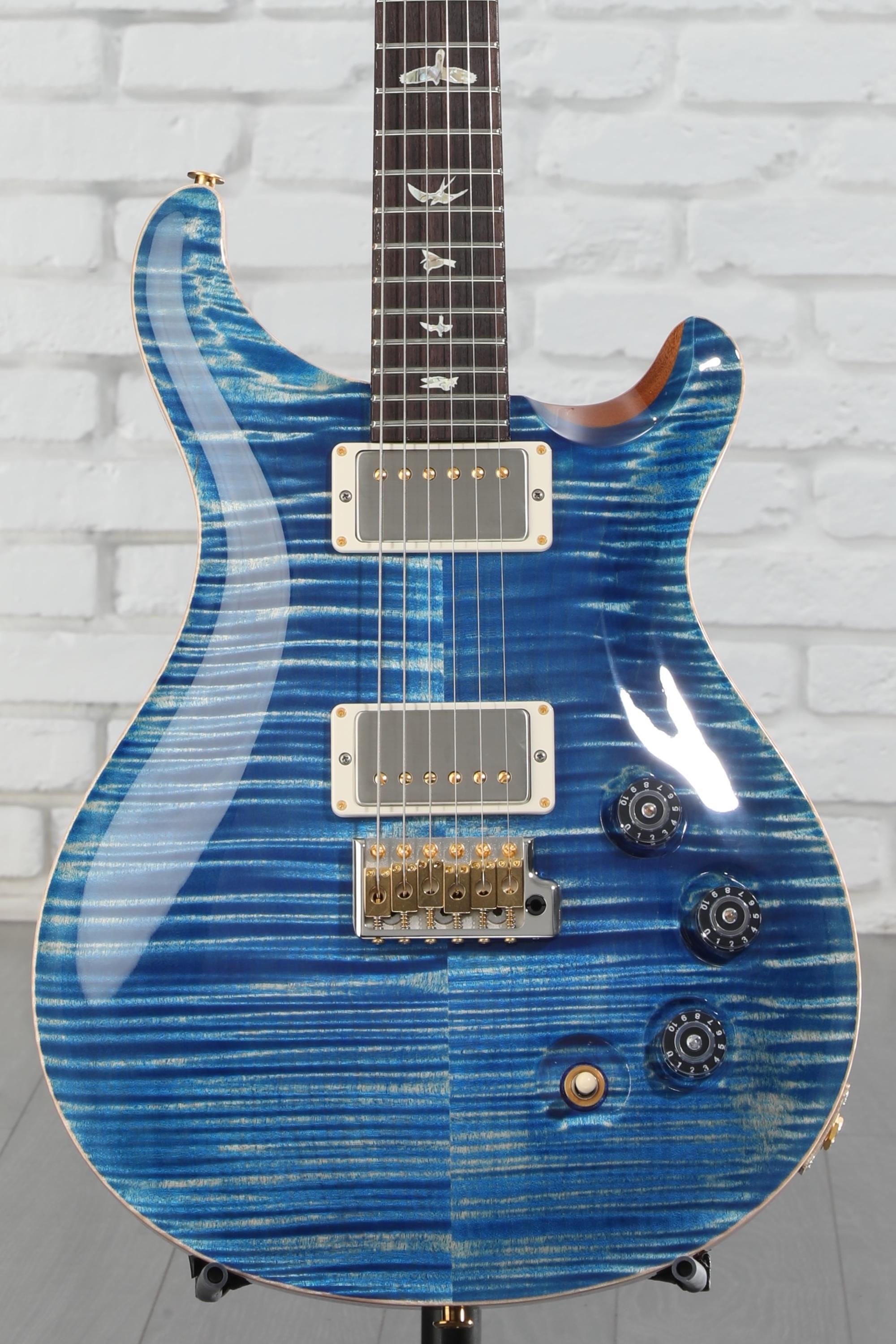 PRS DGT 10-Top Electric Guitar with Bird Inlays - Faded Blue