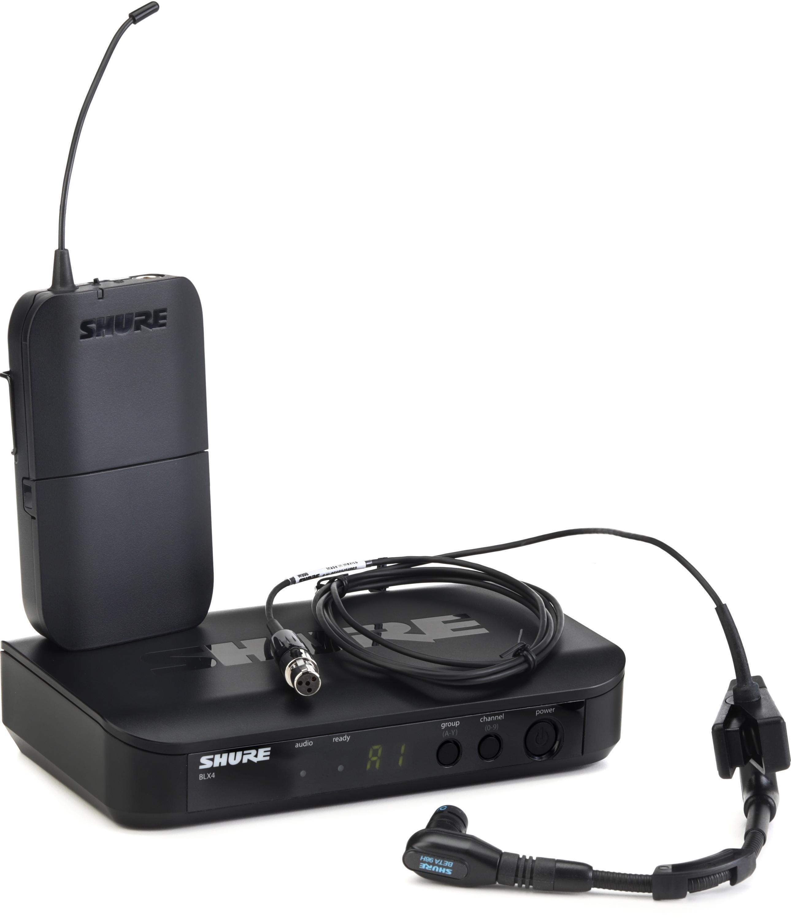 Shure BLX14/B98 Wireless Instrument Microphone System - H9 Band