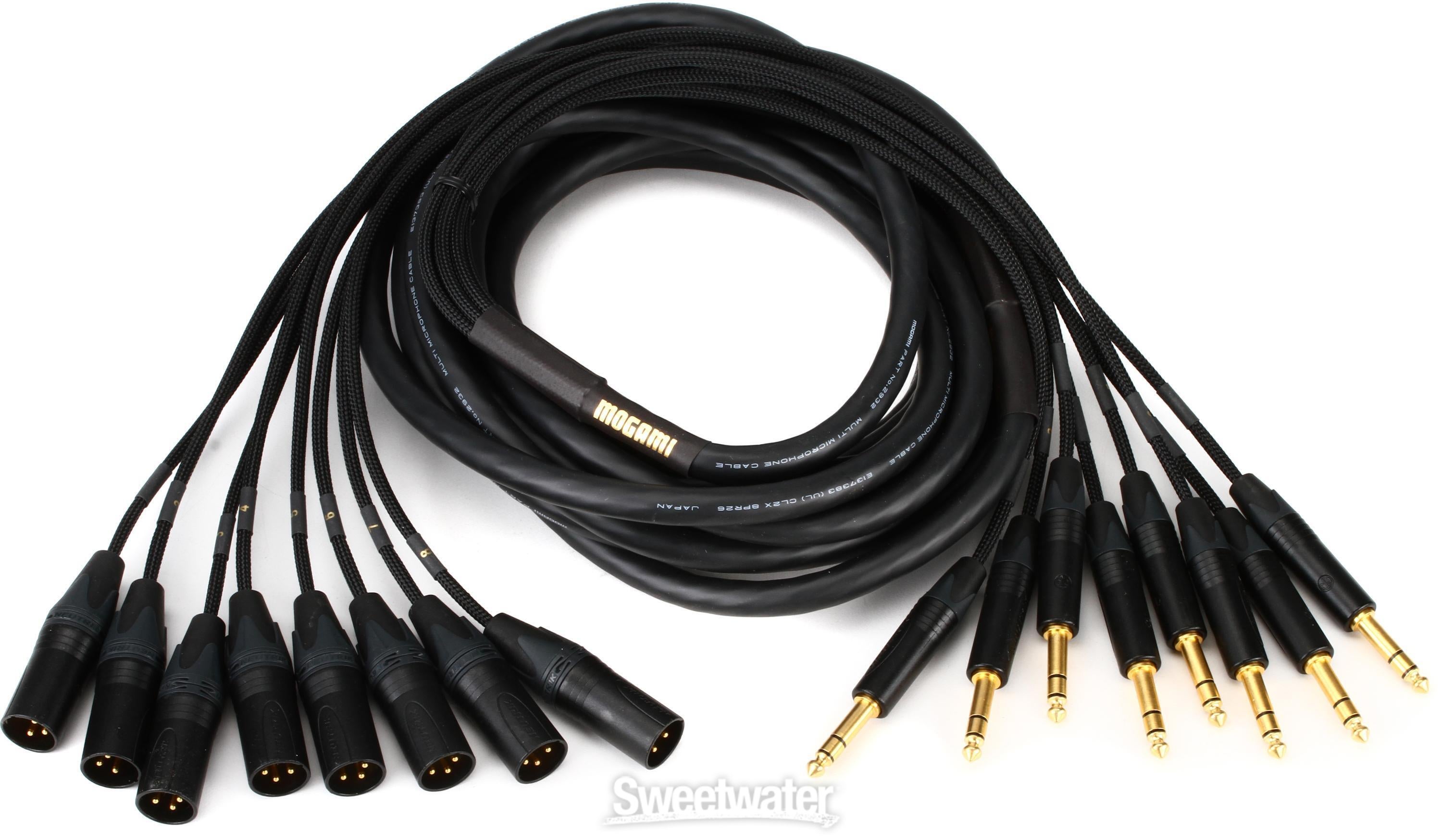 Mogami Gold 8 TRS-XLRM 8-channel 1/4 inch TRS Male to XLR Male