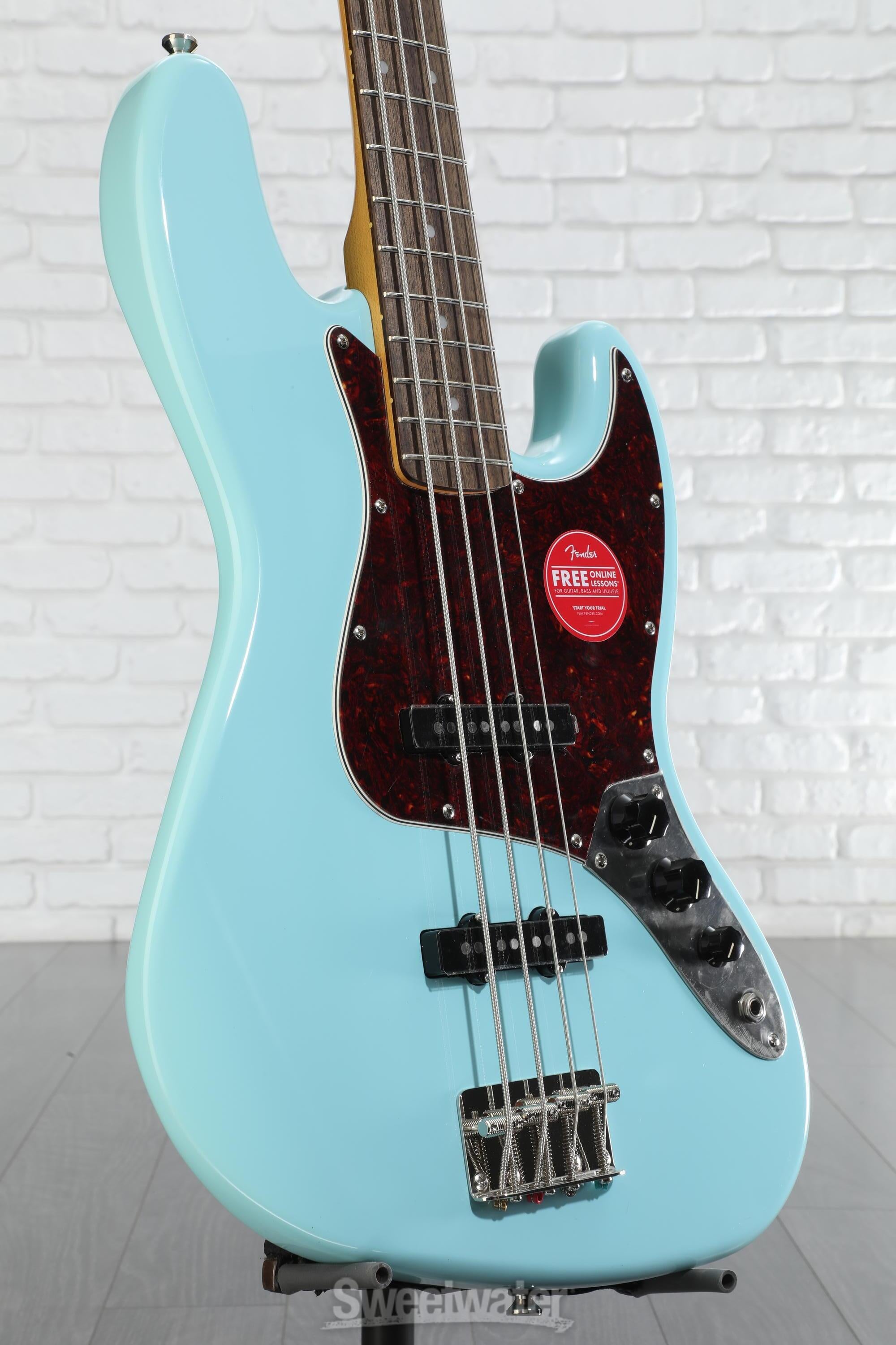Squier Jazz Bass ブルー Squier CLASSIC VIBE '60S JAZZ BASS (Daphne Blue) - Guitar Guys