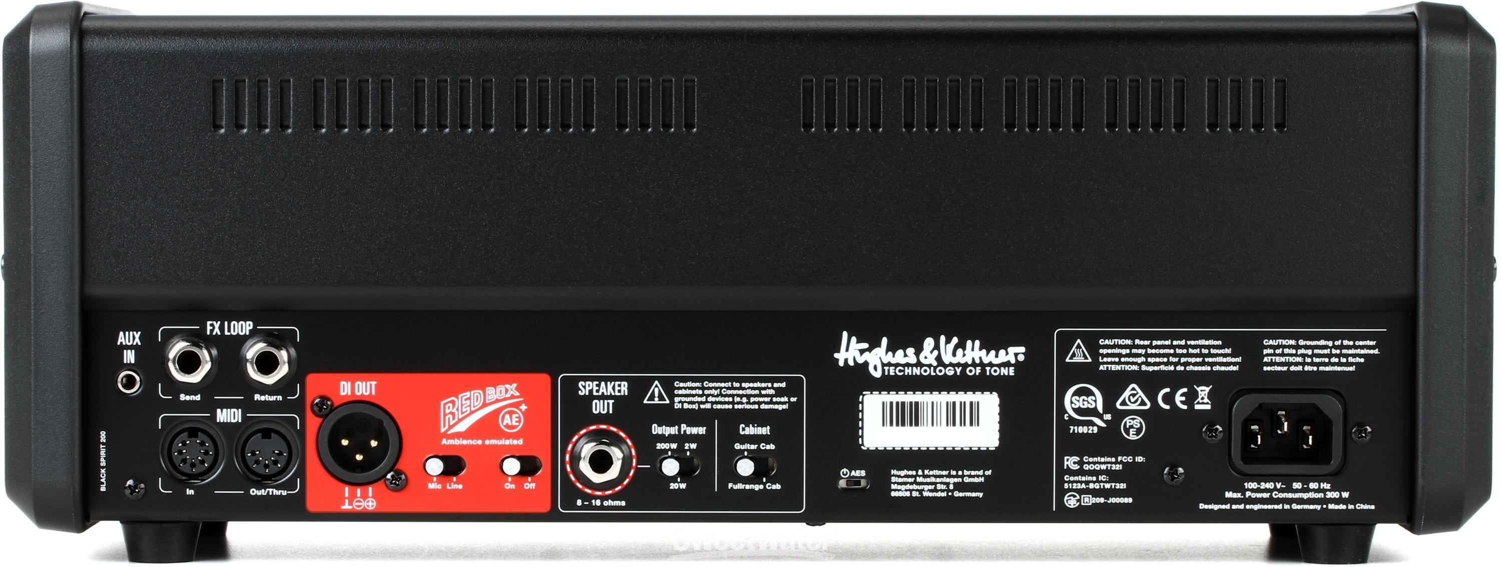 Hughes u0026 Kettner Black Spirit 200 - 200-watt Head | Sweetwater