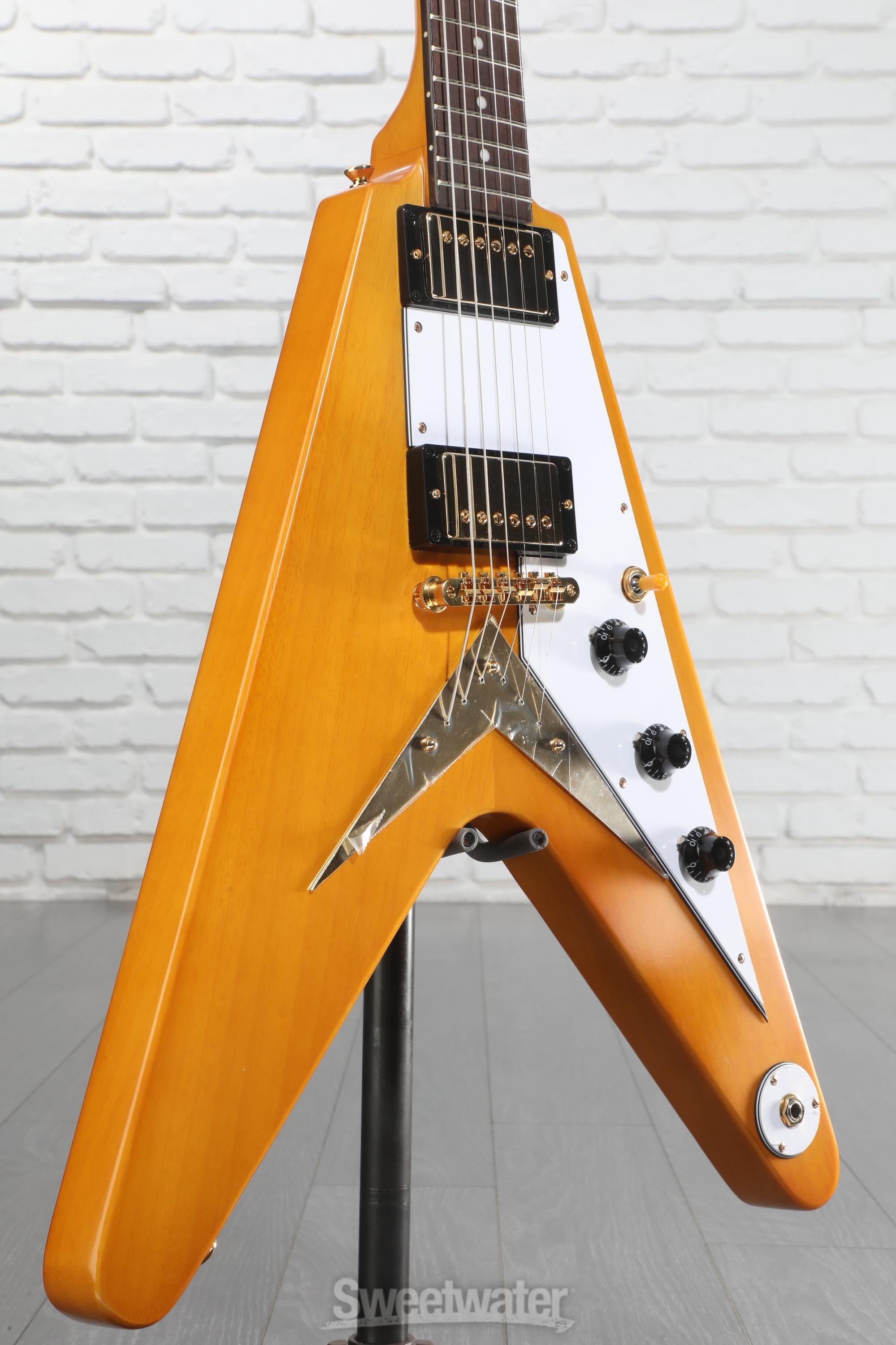Epiphone 1958 Korina Flying V Electric Guitar - Natural