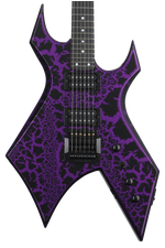Photo of B.C. Rich USA Handcrafted Warlock Legacy with Kahler Electric Guitar - Purple Crackle