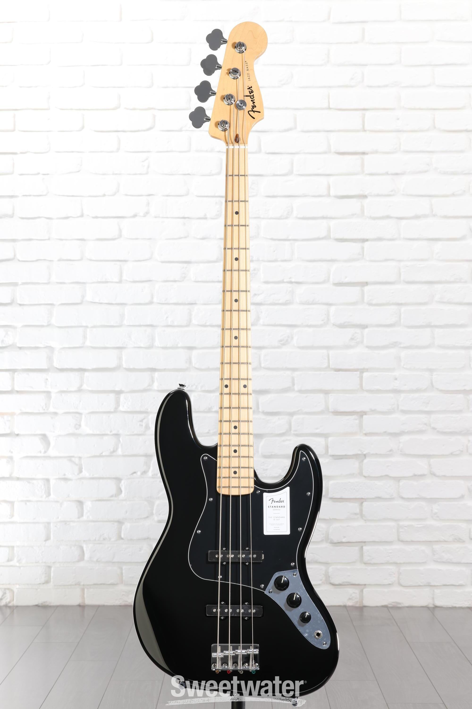 Fender Standard Jazz Bass - Black, Maple Fingerboard