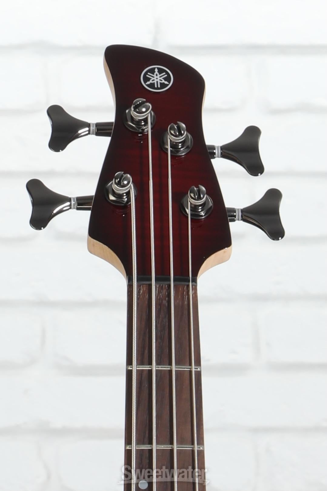 Yamaha TRBX604FM 4-string Bass Guitar - Dark Red Burst