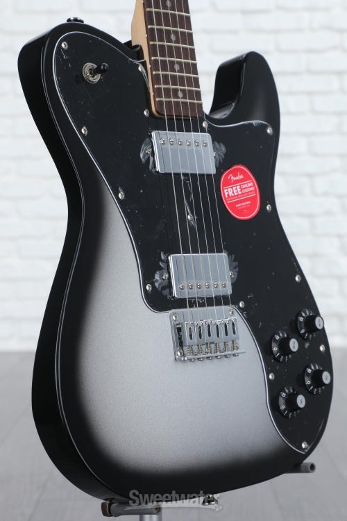 Squier Affinity Series Telecaster Deluxe Electric Guitar - Silver Burst, Sweetwater Exclusive